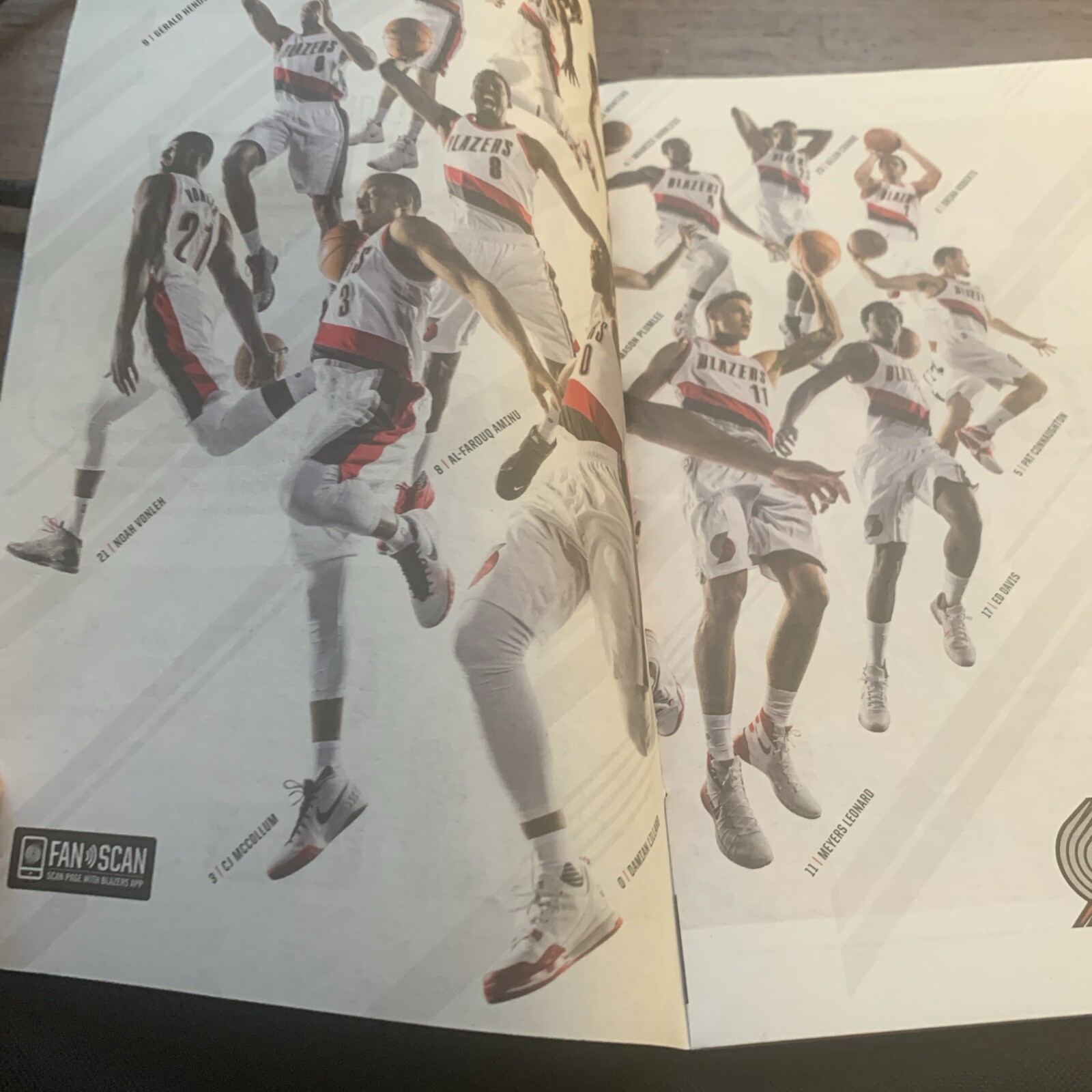 2016 Portland Trail Blazers Game Time Program Basketball Celtics