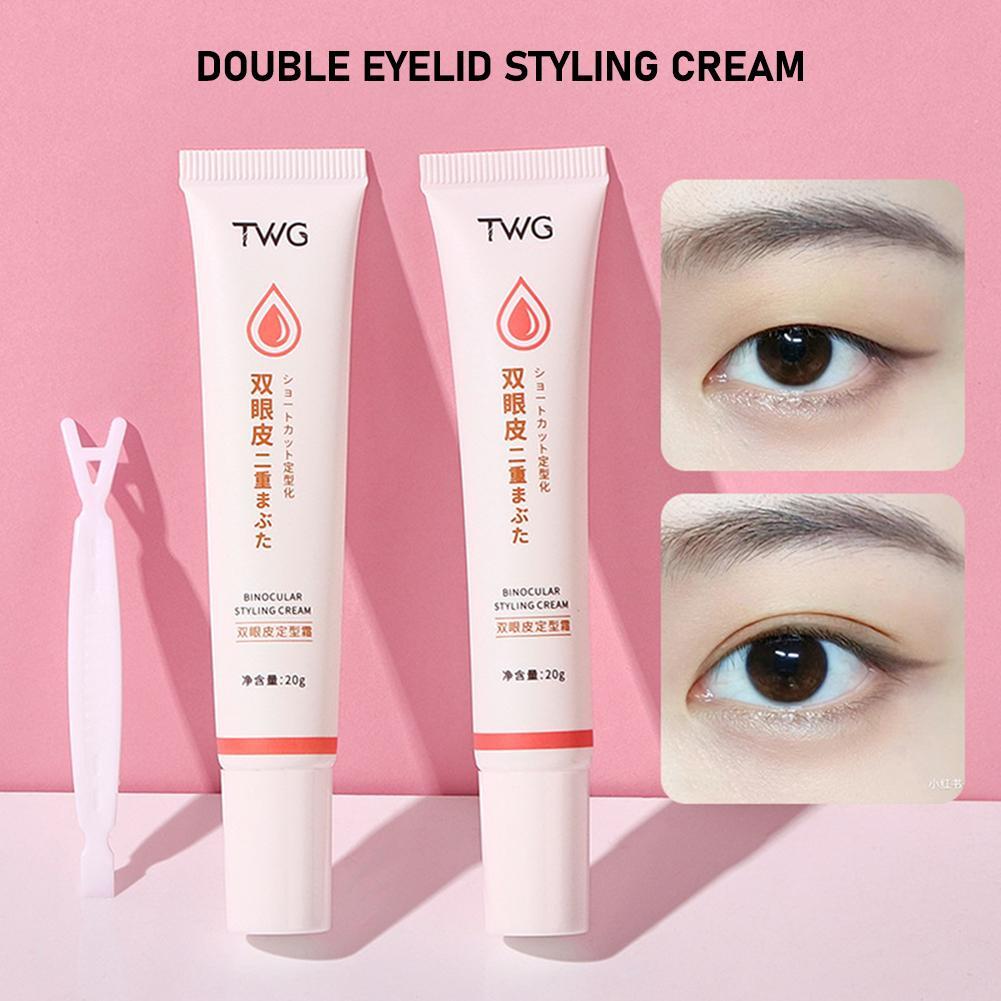 Double Eyelid Shaping Cream Invisible Double Eyelids Big Eye Natural Lastin O1T1