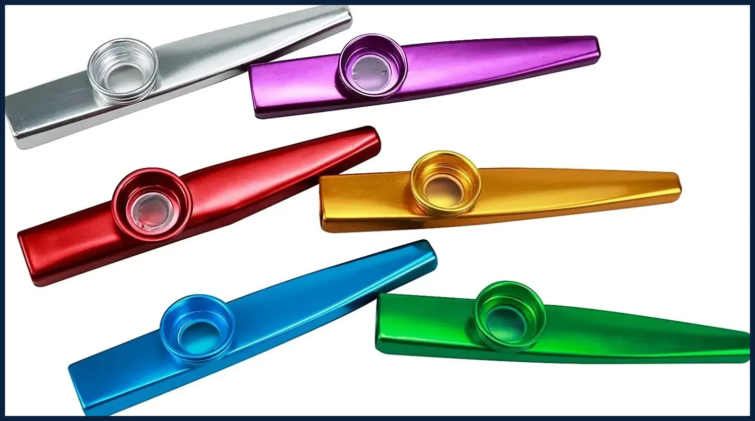 Kazoo-instrumento Musical de Metal, flautas, diafragma, boca, Kazoos, buen