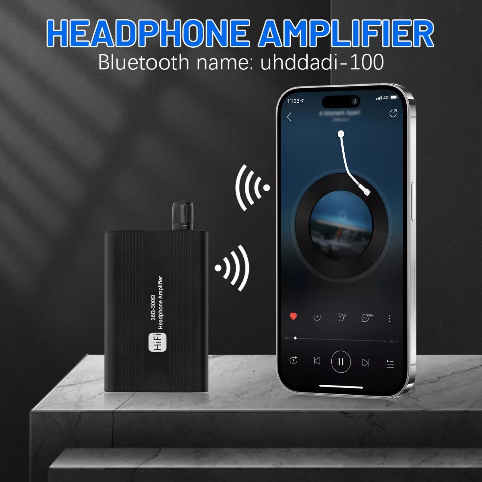 HIFI Headphone Amplifier Stereo Earphone Audio AMP For mp3/mp4, for iPhone