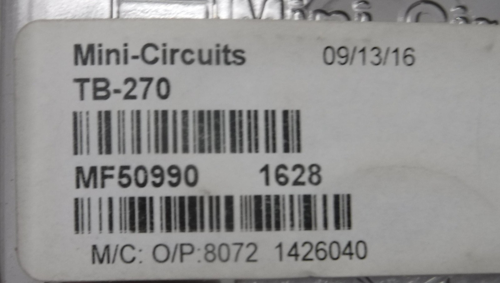 MINI-CIRCUITS TB-270 UNINSTALLED COND FREE SHIPPING