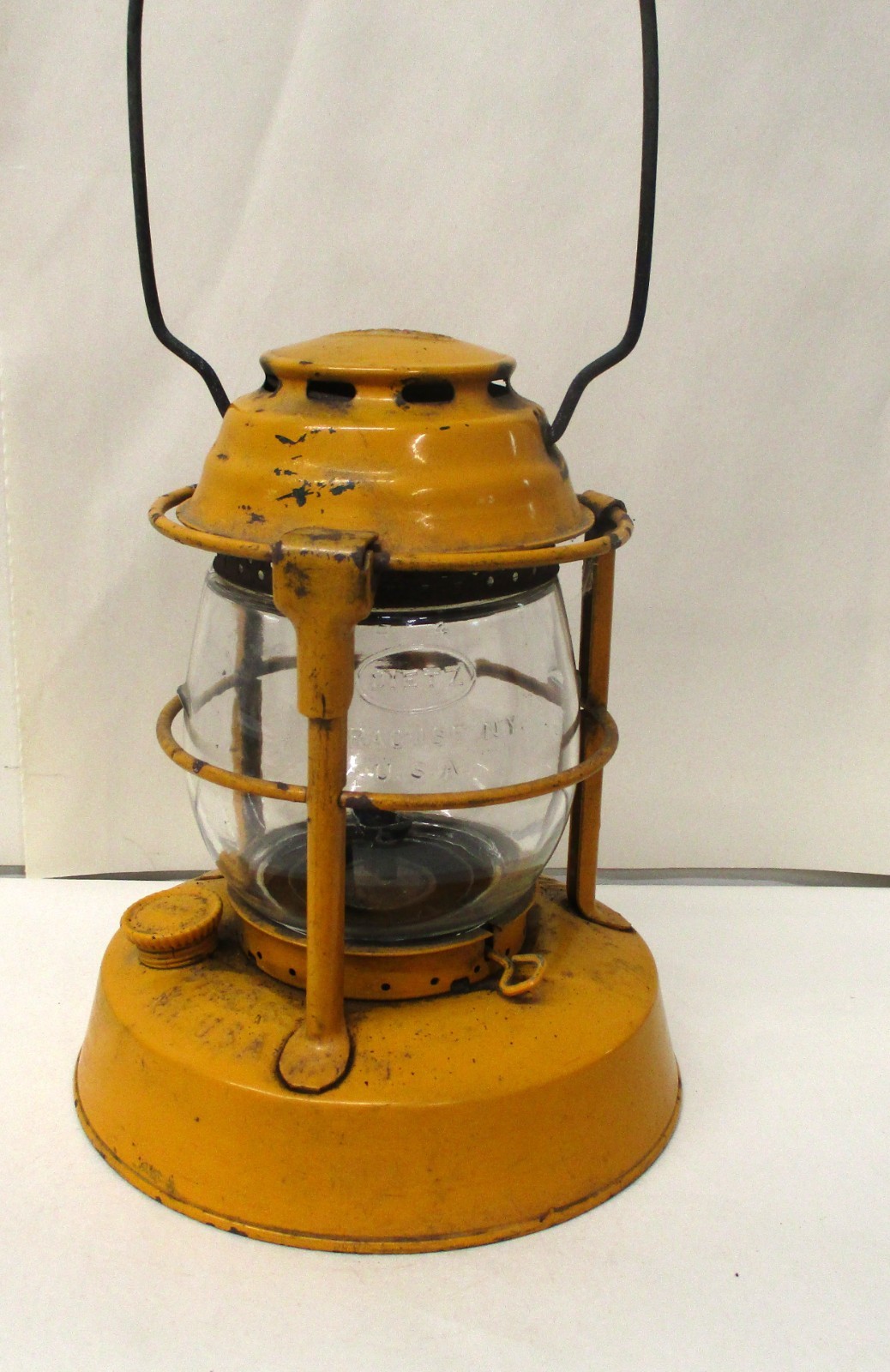 VINTAGE DIETZ NIGHT WATCH LANTERN WITH CLEAR GLOBE