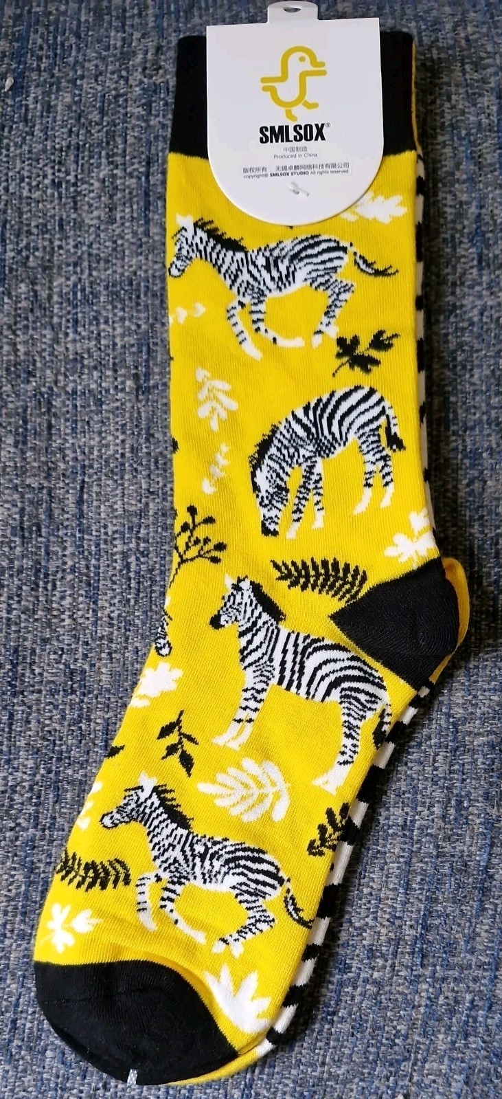 SML SOX COLOURFUL SMILE NOVELTY ZEBRA SAFARI LEFT RIGHT DIFFERENT UK SIZE 4-8