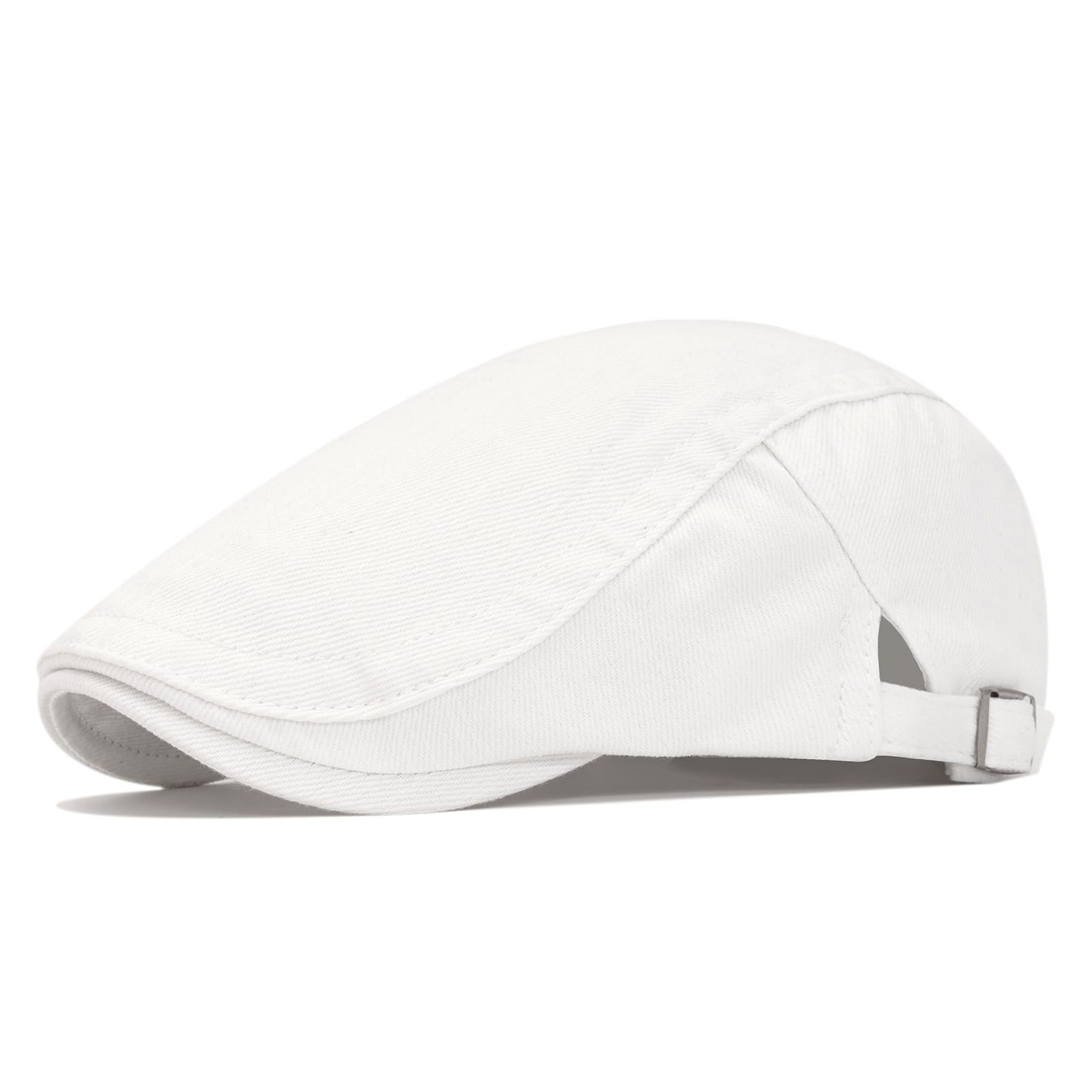 meioro Cotton Newsboy Cap for Men Striped Texture Flat Cap Gatsby Irish Cabbi...