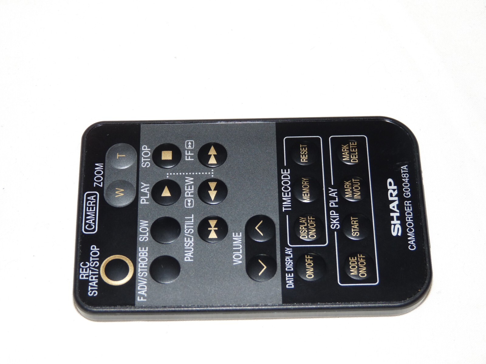 SHARP G0048TA Camcorder Remote control