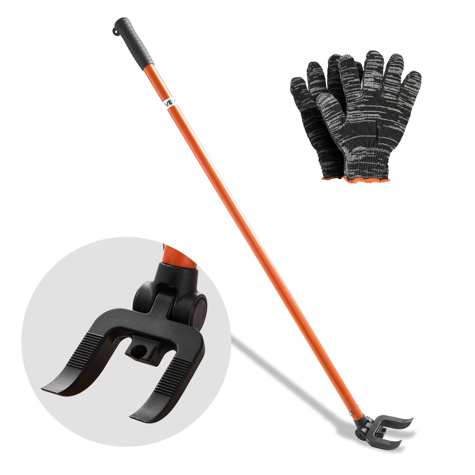 VEVOR Pallet Buster Tool 44 Inch Handle Pry Bar 2000 lbs Deck Removal Tool