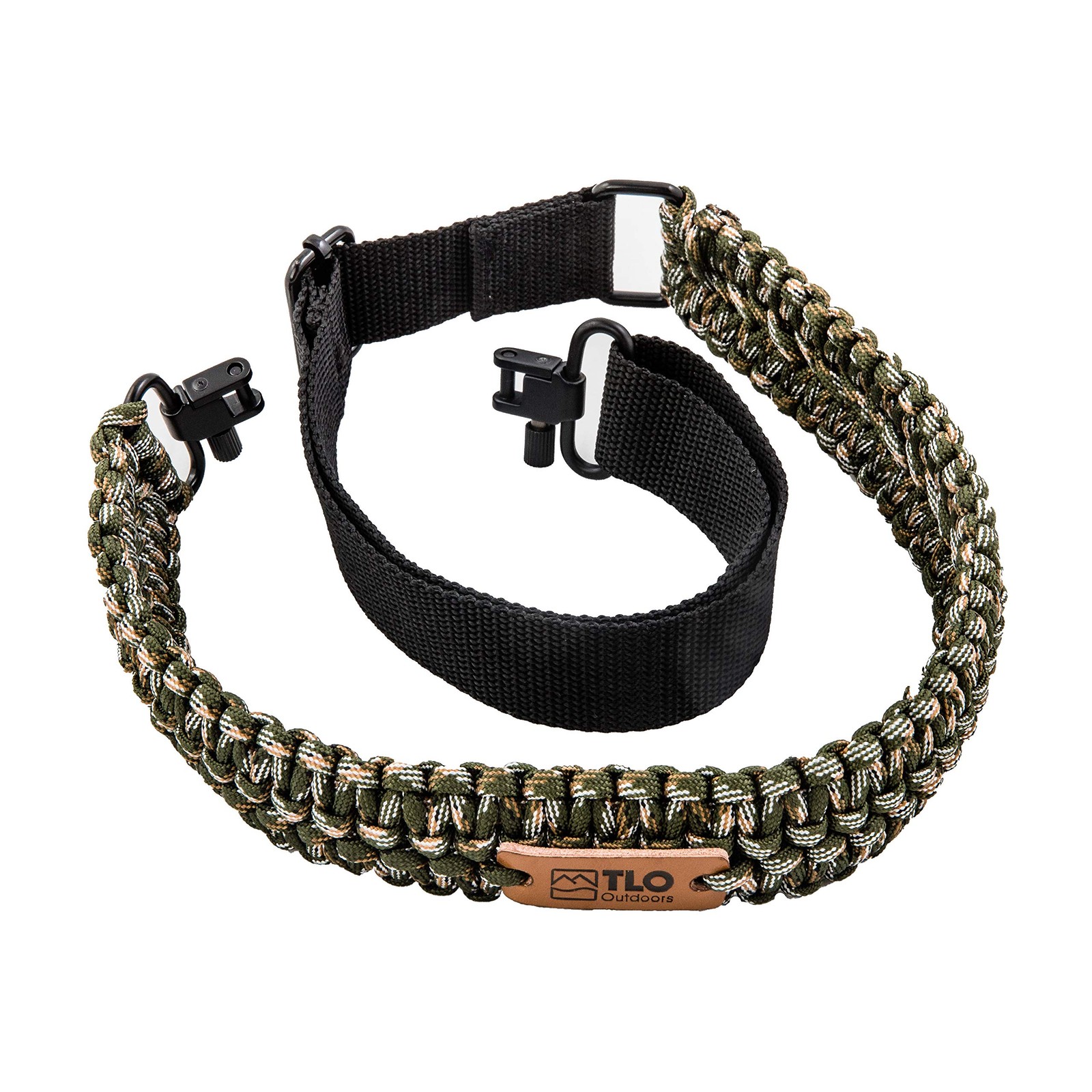 TLO Outdoors Paracord Gun Sling - Tactical 2-Point Rifle Sling, Extra Wide, Adju