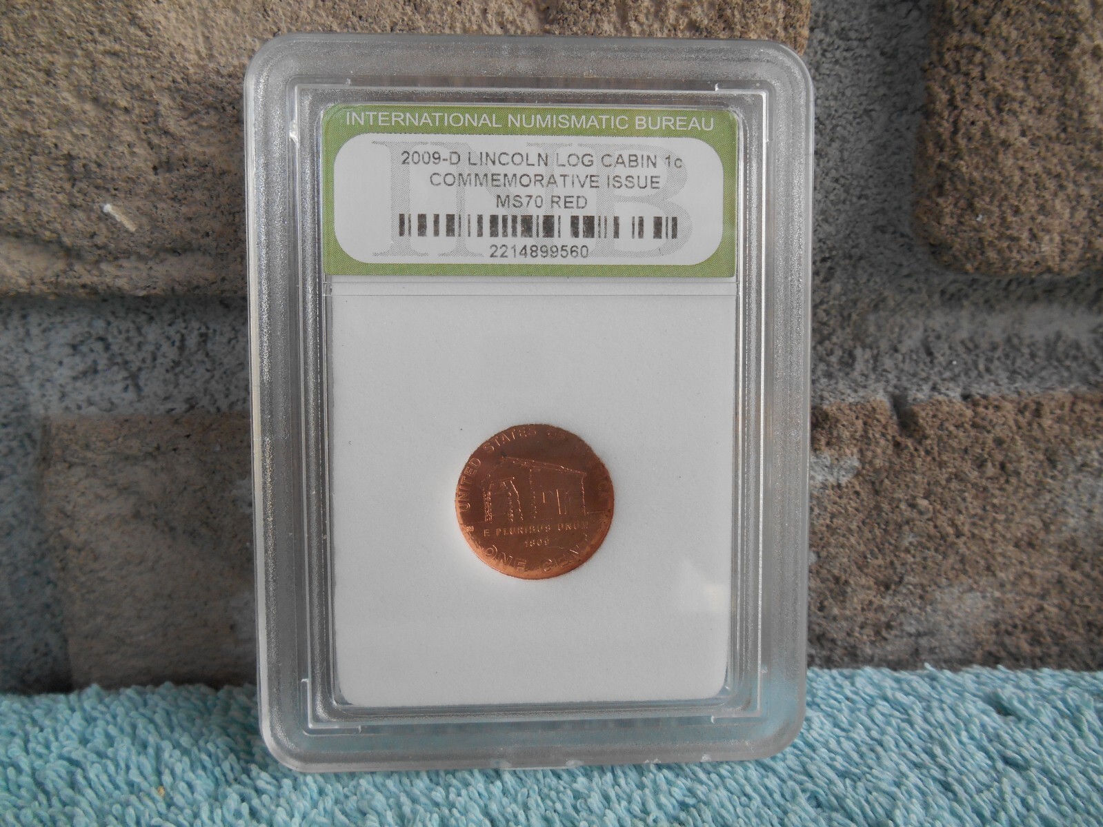 2009 d Lincoln Log Cabin 1c COMMEMORATIVE International Numismatic Bureau.