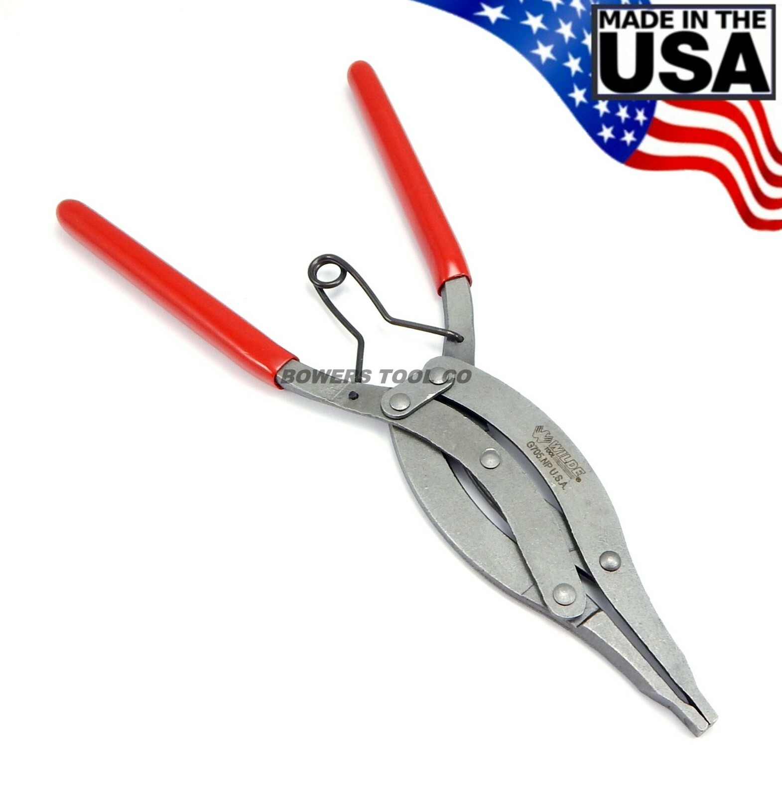 Wilde 10” Straight Compound Lock Ring Pliers Snap Retaining Made in USA