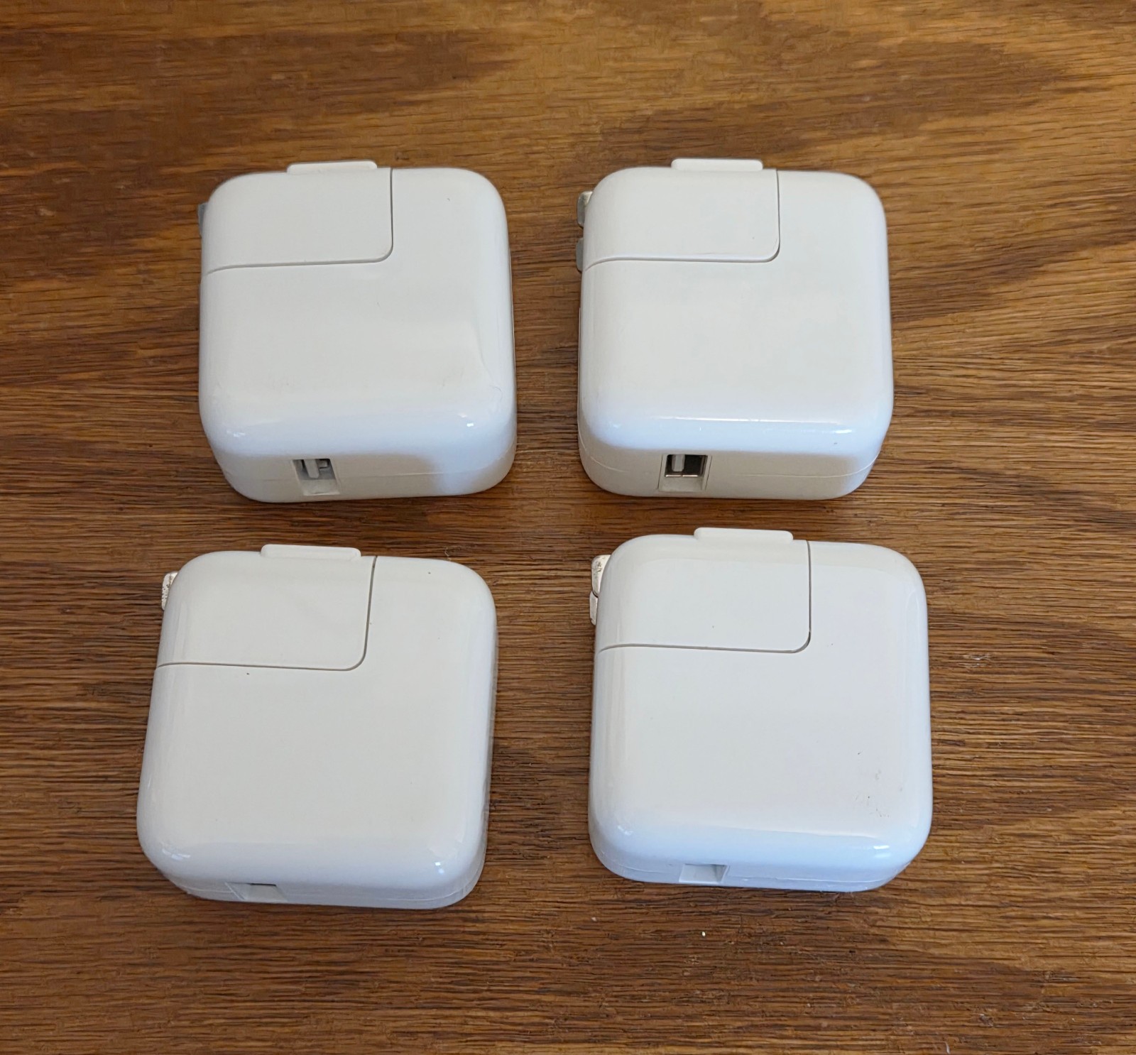 Lot of 4 Genuine Apple USB Power Adapter Charger Blocks -  (2) A1401 & (2) A1357