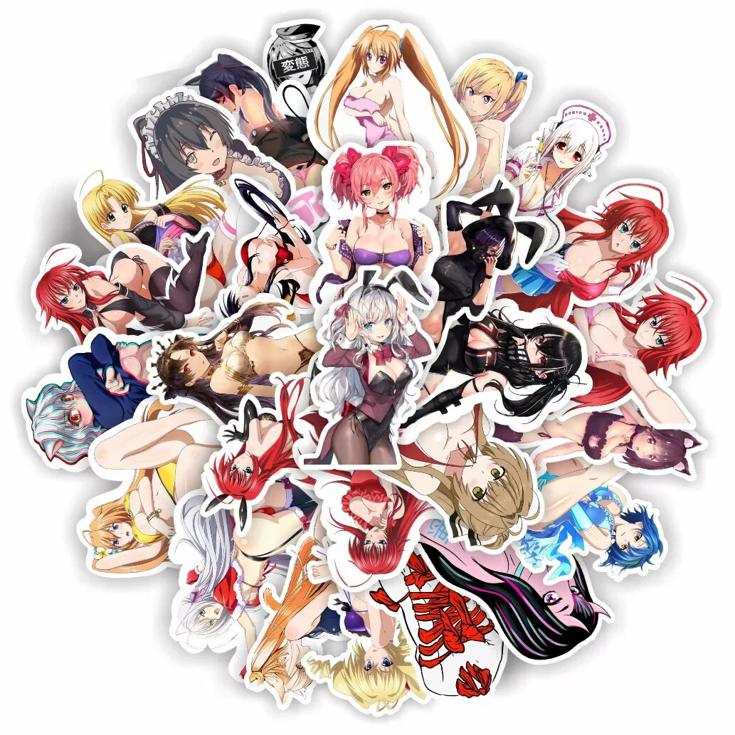 Sexy Anime Girl Stickers 10 Pack Random Assortment Waifu Kawaii Decal US Seller
