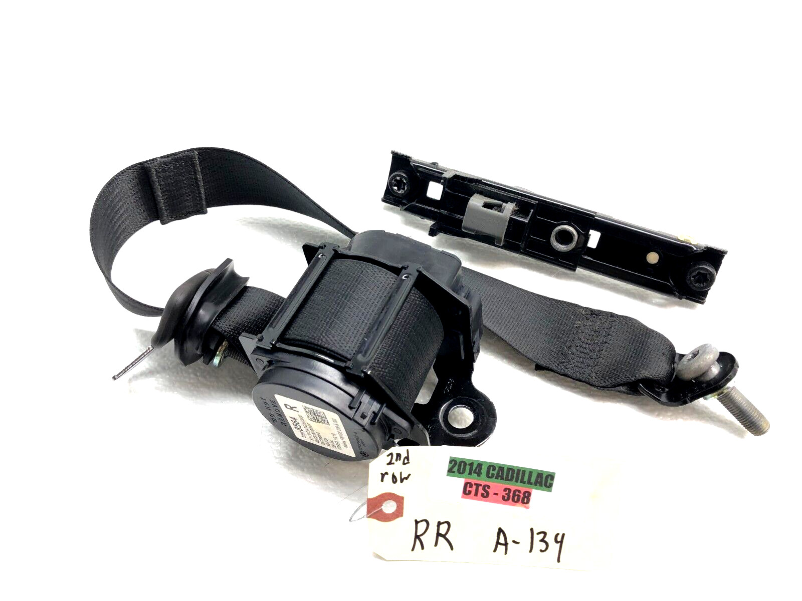2014-2019 CADILLAC CTS RIGHT PASSENGER REAR SEAT BELT RETRACTOR OEM.
