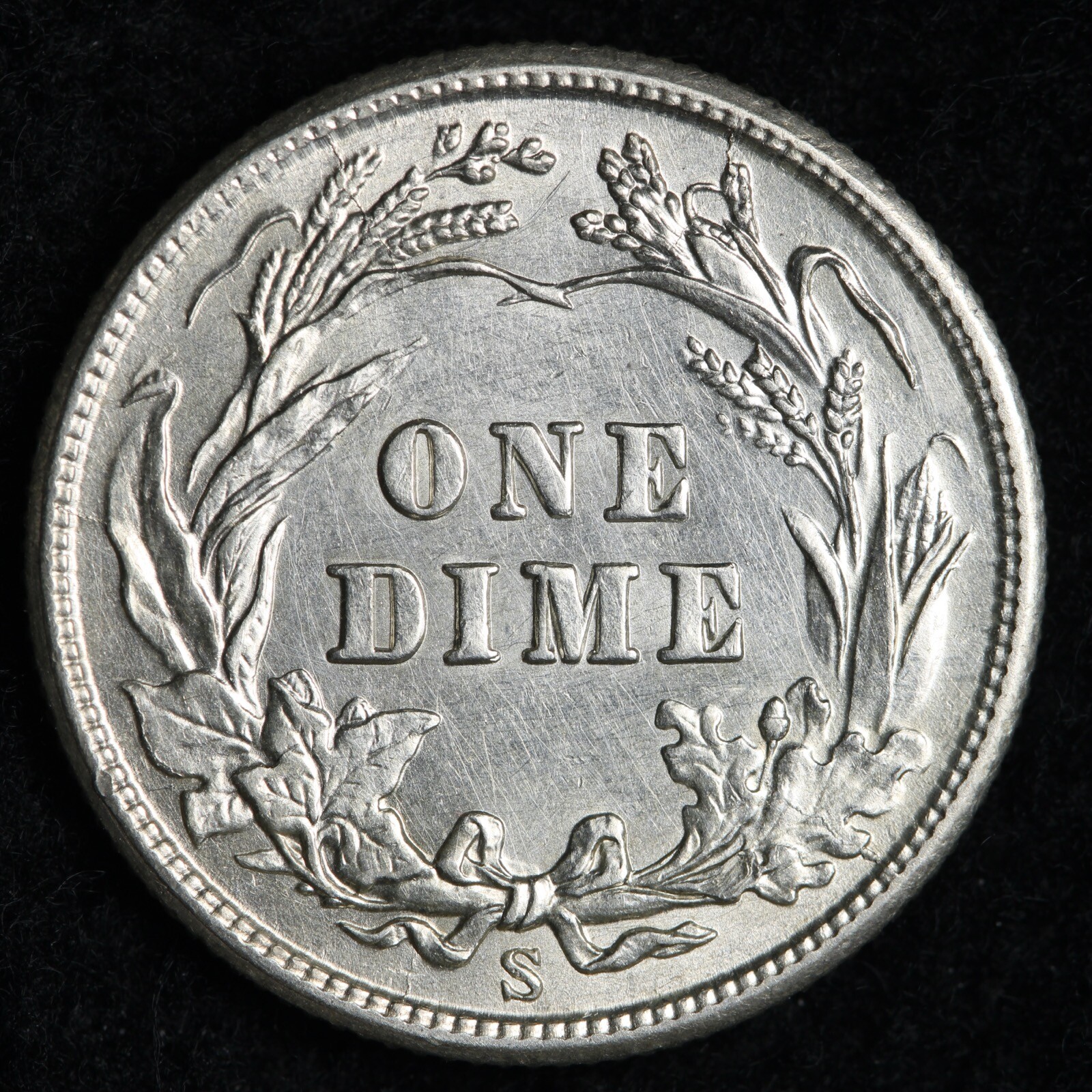 1908-S Barber Silver Dime UNC *UNCIRCULATED* MS E275 GUNMT