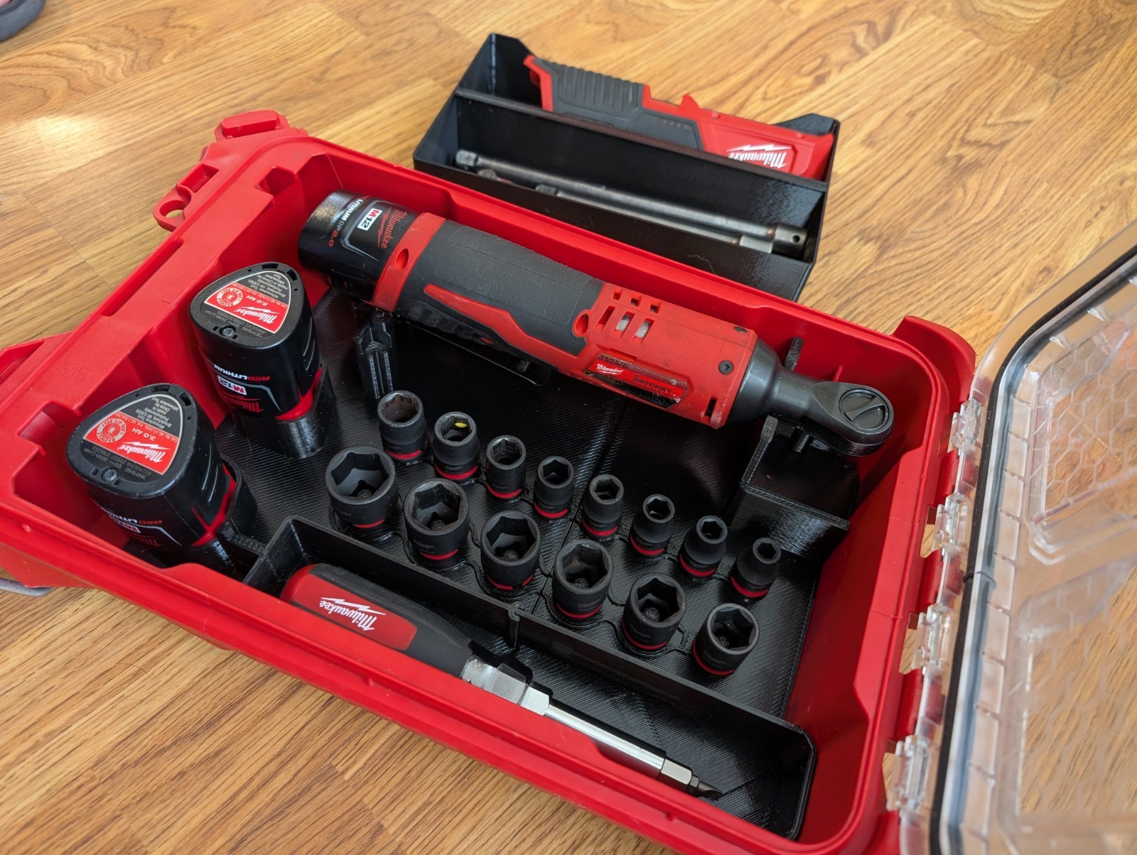 Ratchet organizer insert for milwaukee packout (Case and Tools not included)