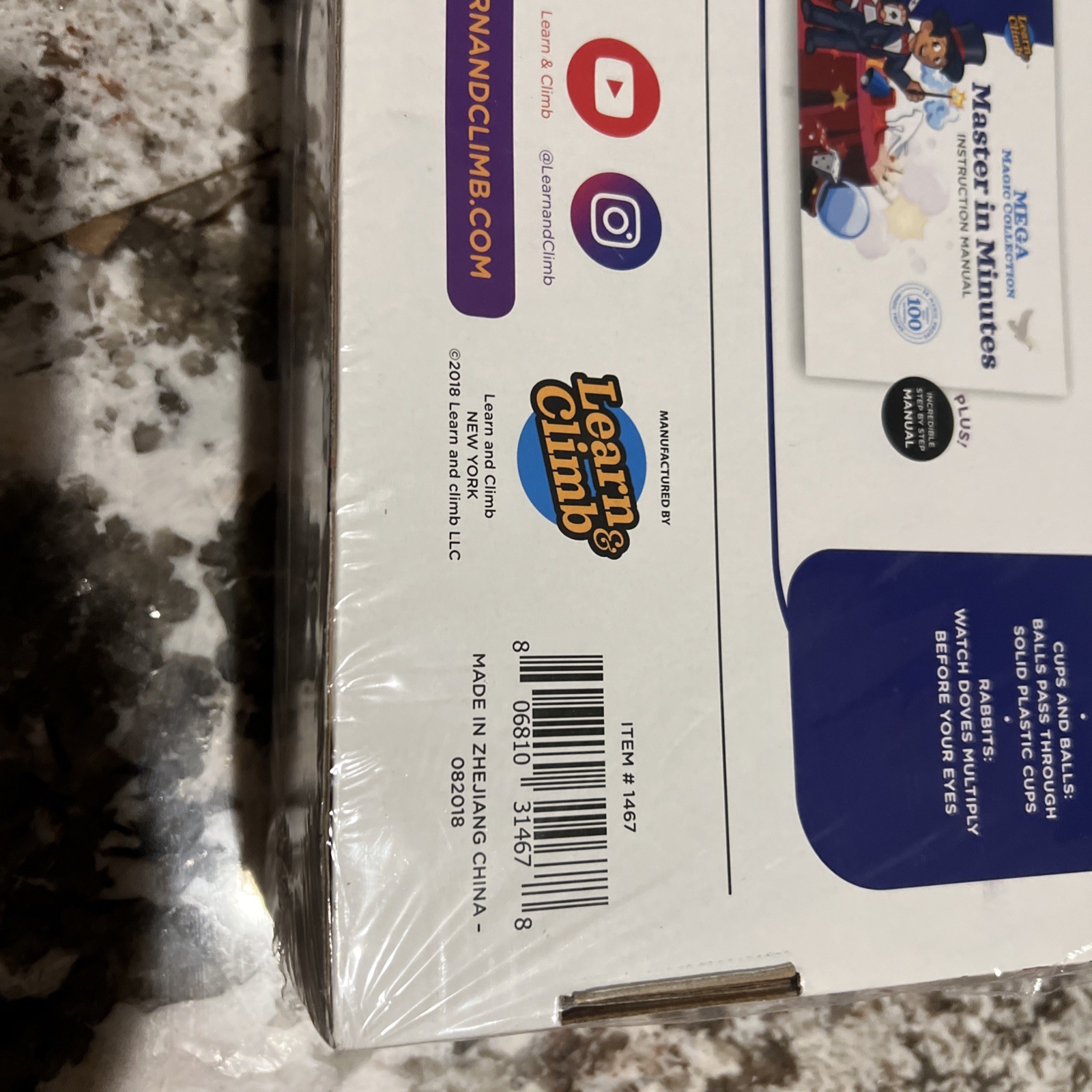 New- Learn and Climb Mega Magic Collection Box- Item #1467