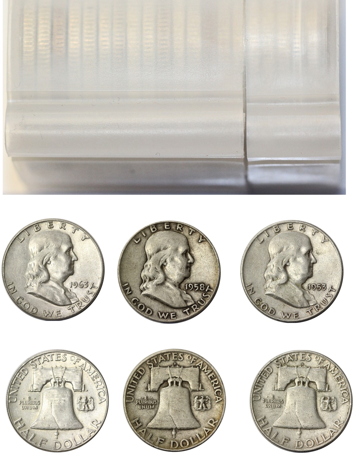 $10 Face, Franklin Half Dollar 50c -  90% silver - (20 pcs)