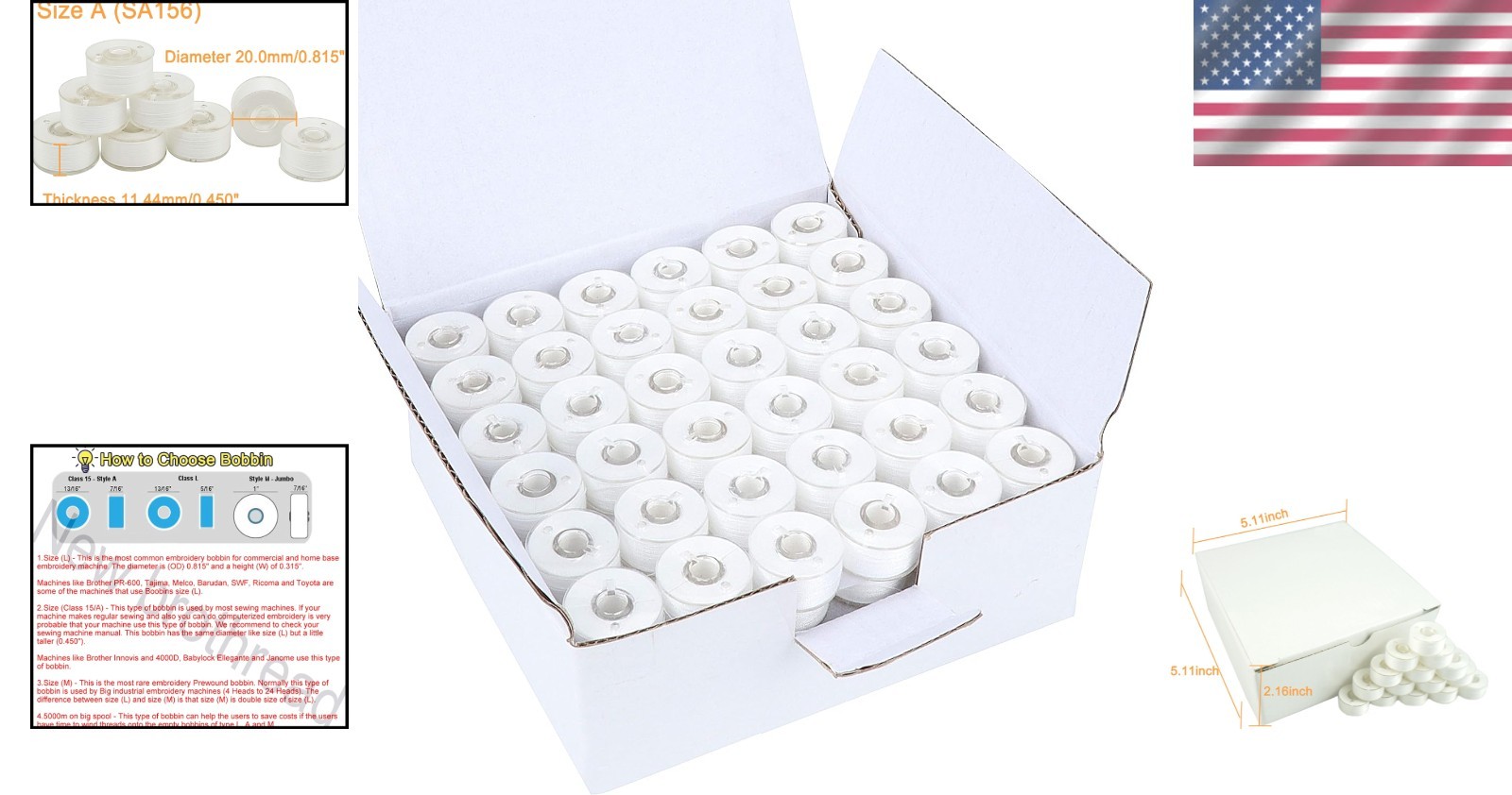 Soft Polyester Bobbin Thread for Sewing Machine
