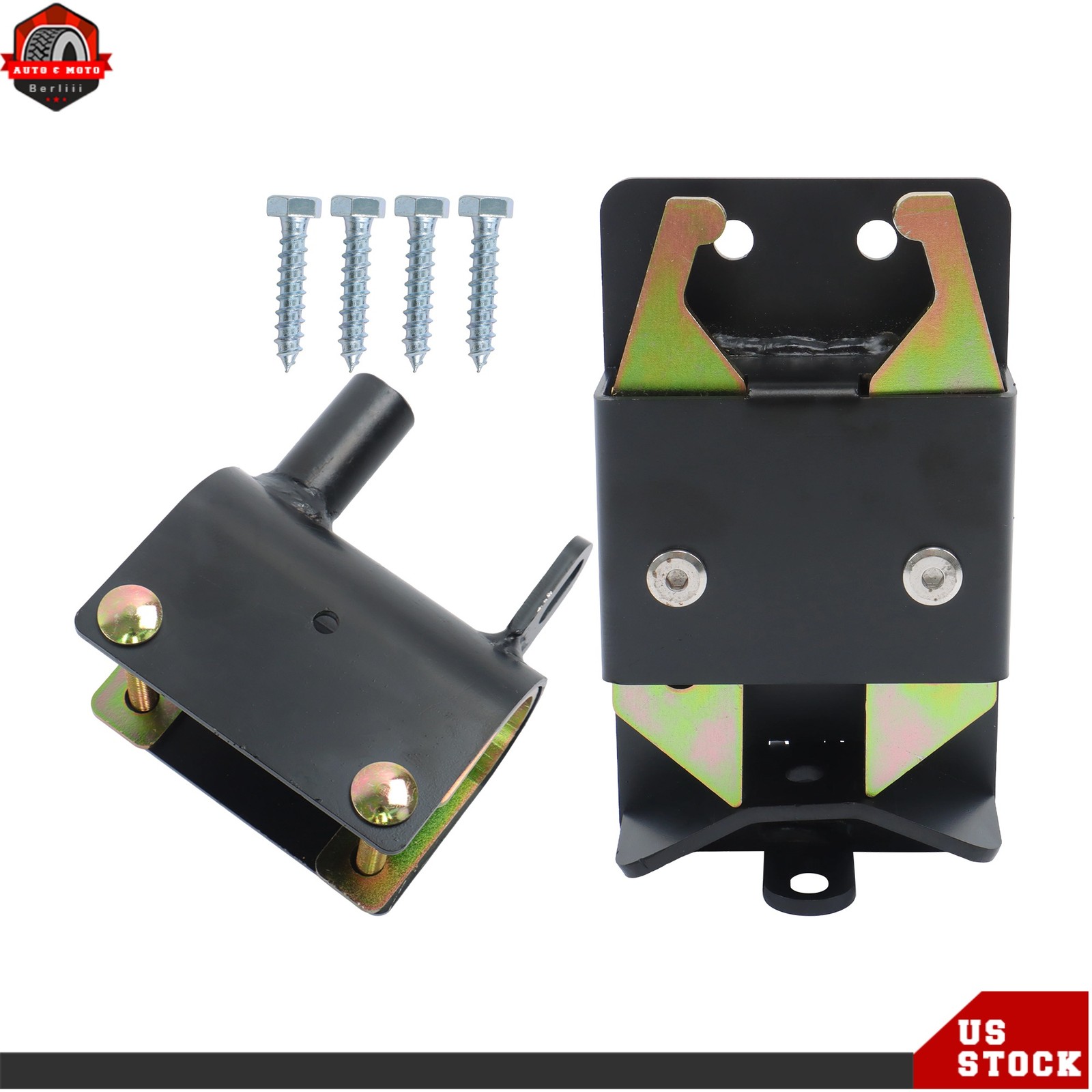 2 Way Farm Gate Latch for Metal Gate 2"–2 3/4" Post Mount Screw Heavy Duty