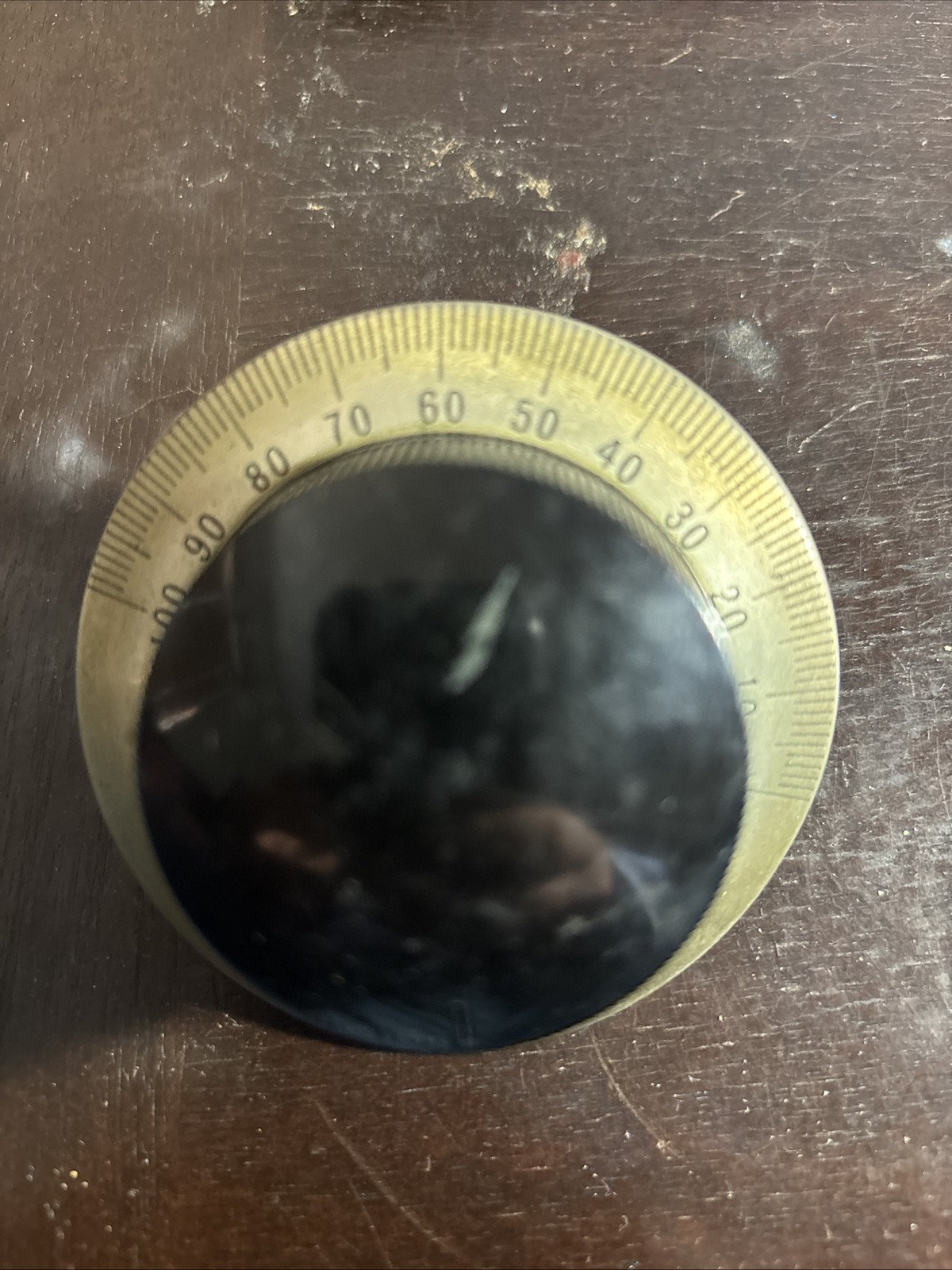 Vintage National Velvet Vernier Dial W/Knob HAM Antique Radio 0-100 3”