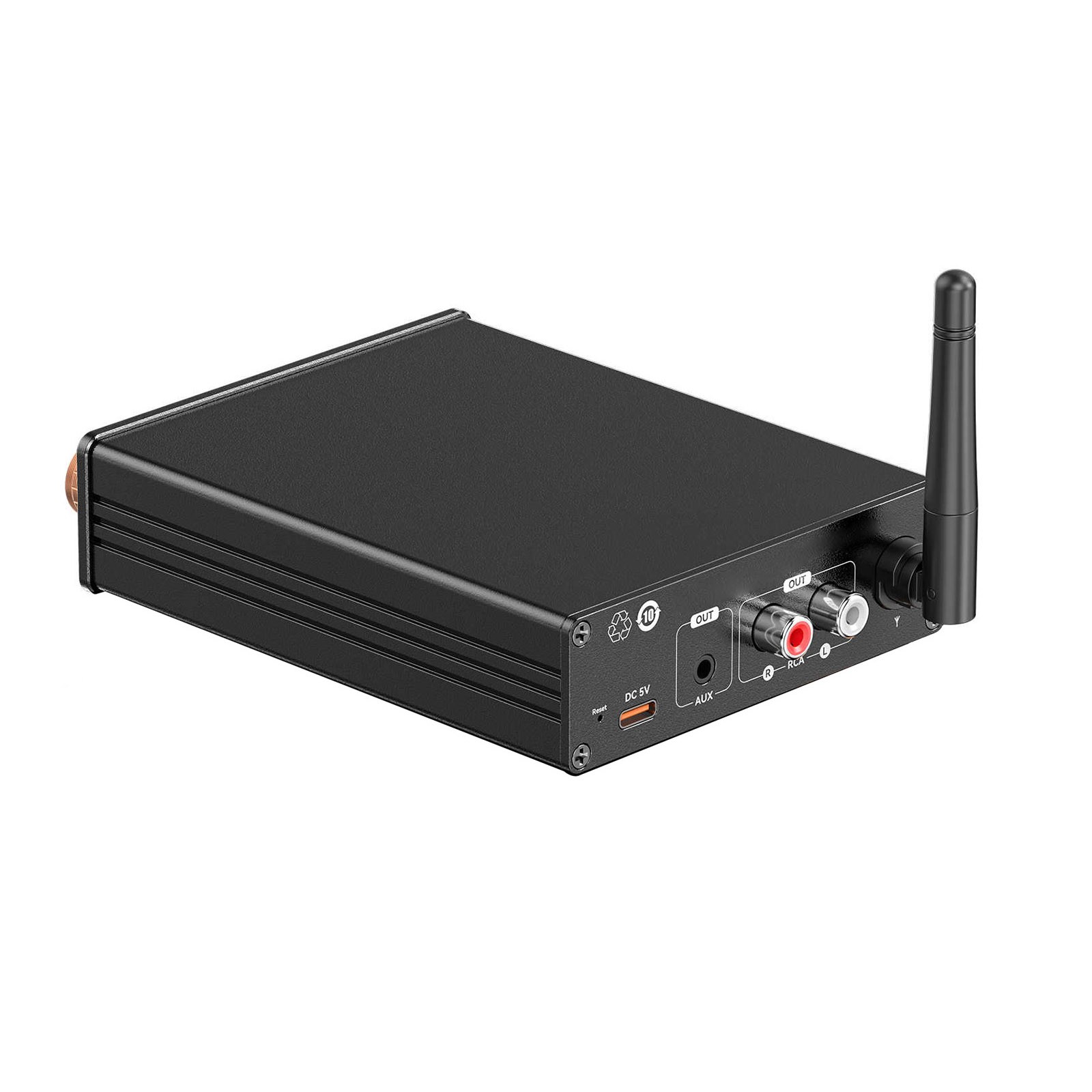 Bluetooth 6.0 Receiver Upgrade Old Stereo Home Theater 3.5mm RCA Audio Remote