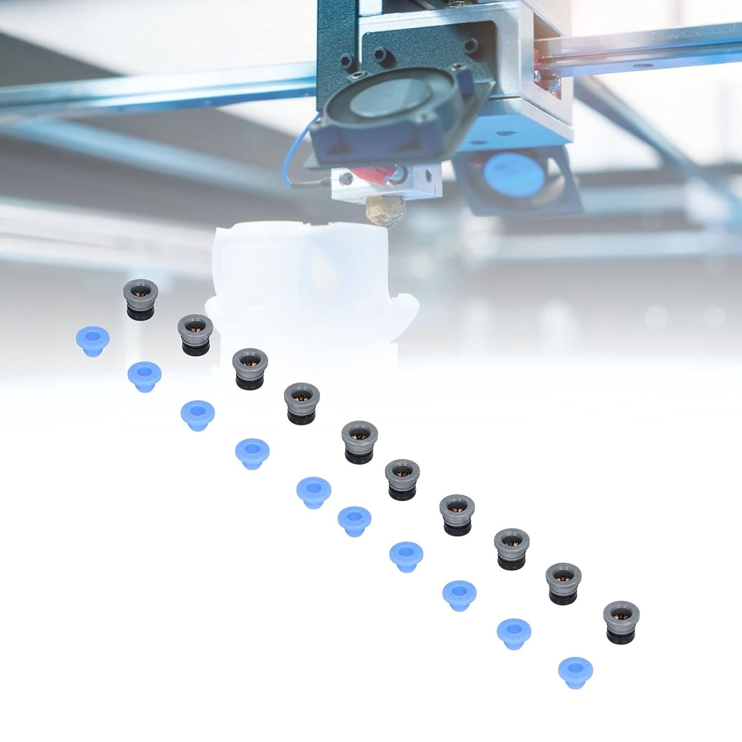 10 Set Pneumatic Valve Connector, Head for Extruder 3D Printer Accessories PTFE