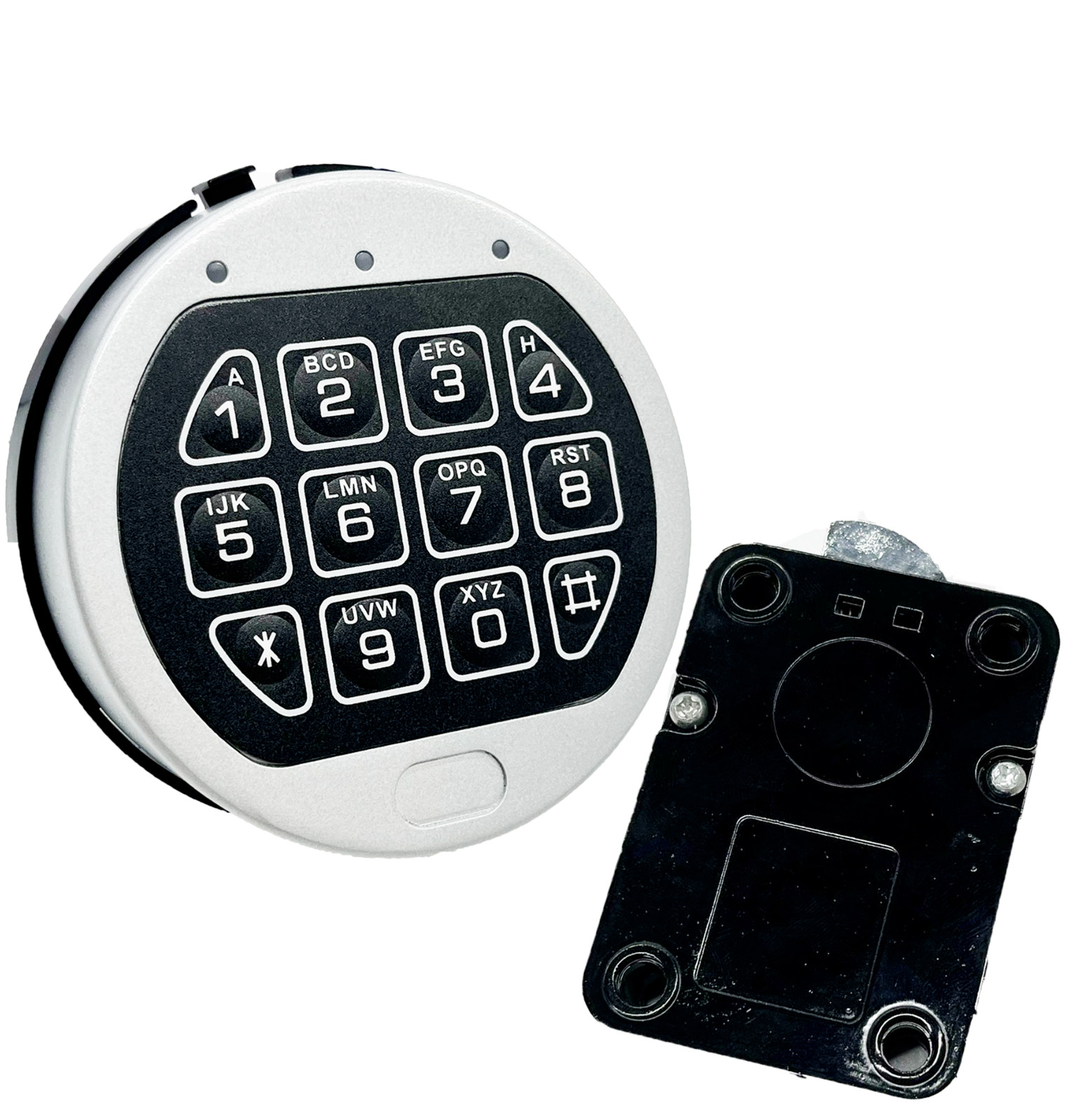 Gun Safe Lock Replacement Chrome Keypad Electronic Safe Lock with Swing Bolt