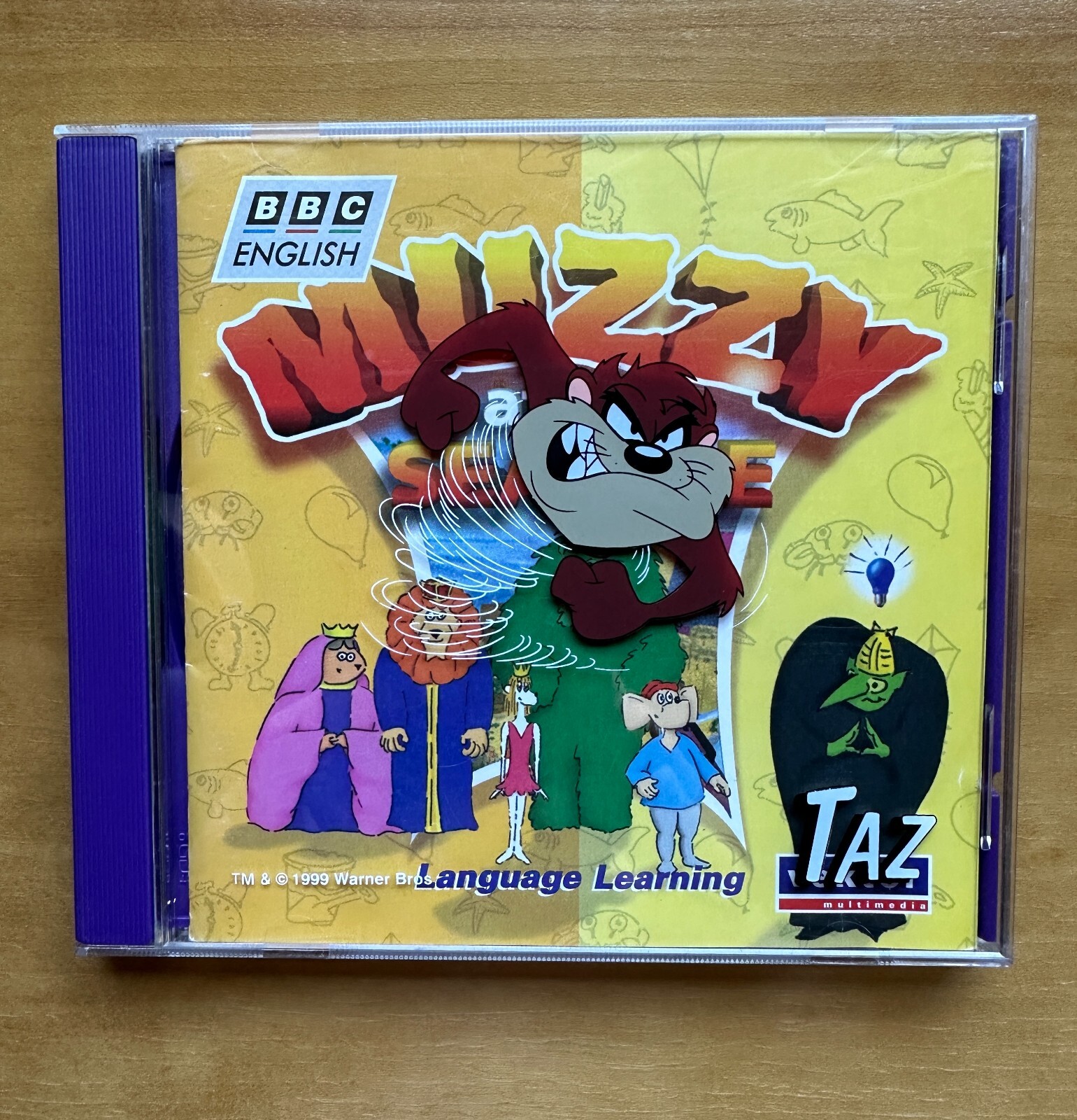 Muzzy at the Seaside for PC CD Rom Language Learning in a Taz Jewel Case