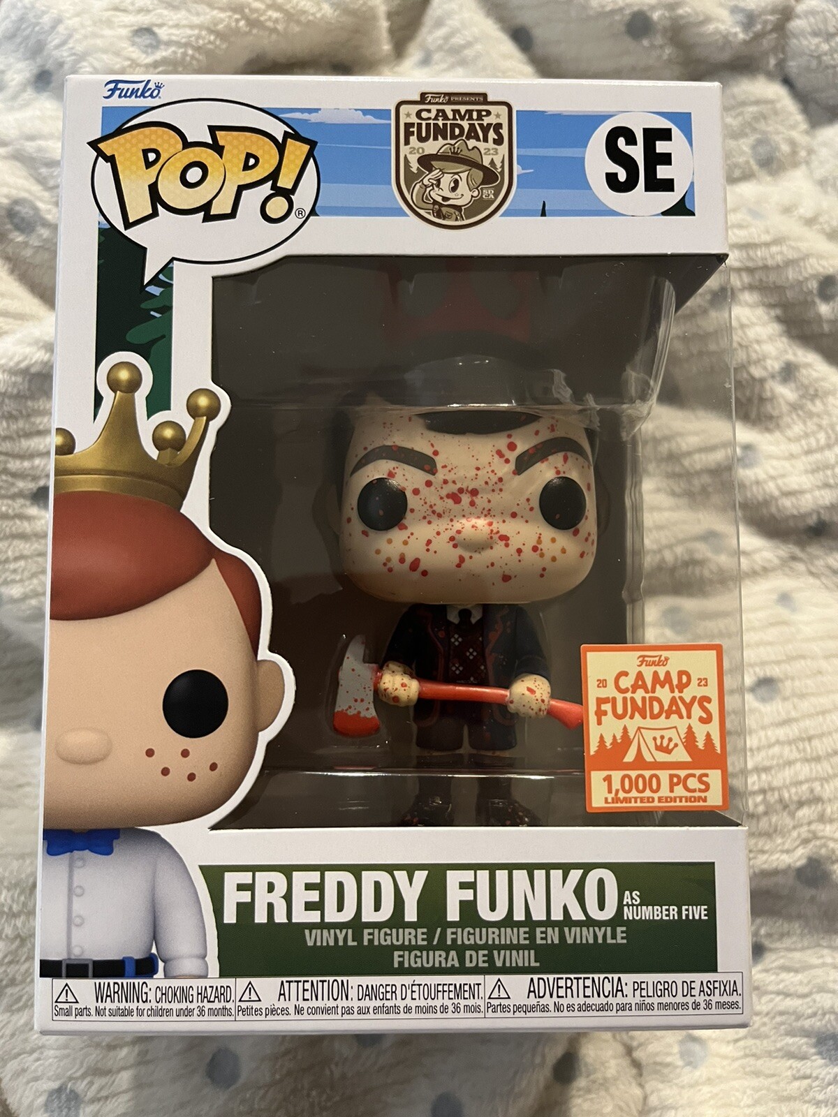 NEW 2023 SDCC Funko Camp FunDays Freddy Funko As Bloody Number Five LE 1000