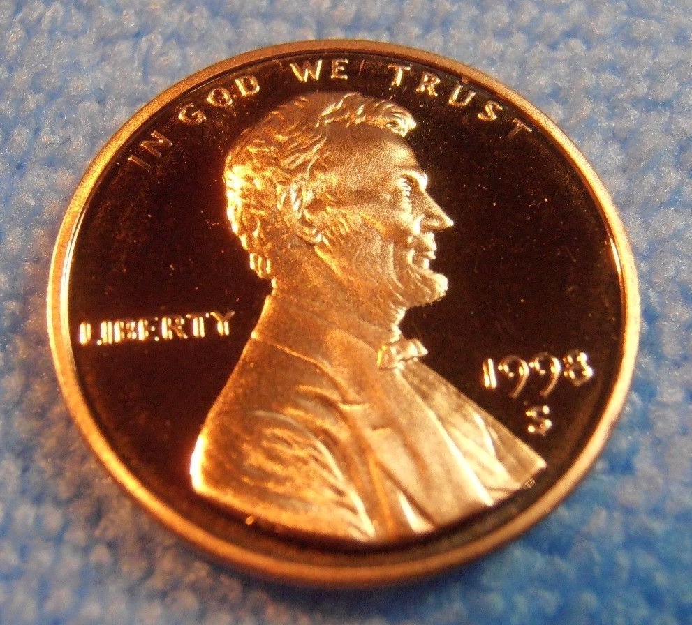 1998 S Deep Cameo Lincoln Cent Proof - Promptly Delivered