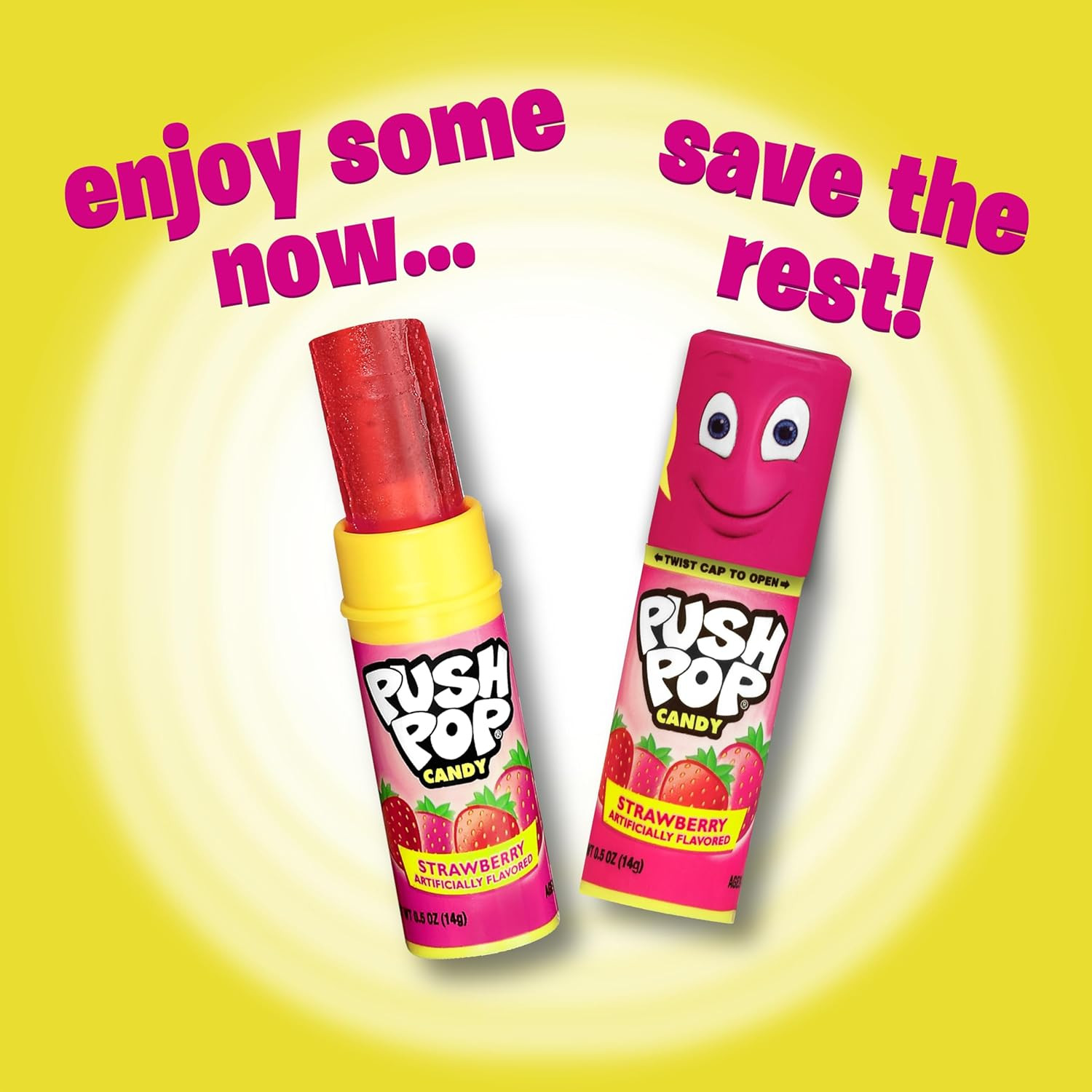 Push Pop Easter Candy Variety Pack, 24Ct Bulk Individually Wrapped Lollipops in