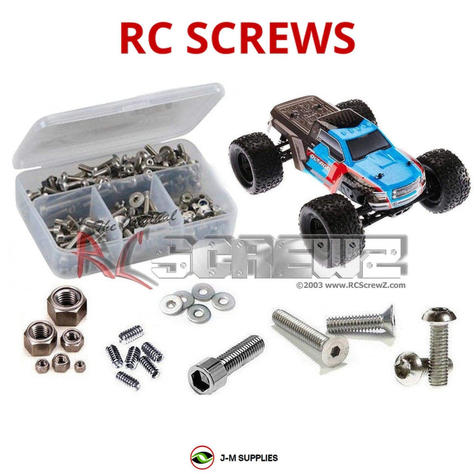 RCScrewZ Stainless Screw Kit ara024 for Arrma Granite Voltage 1/10 #102727 | SET