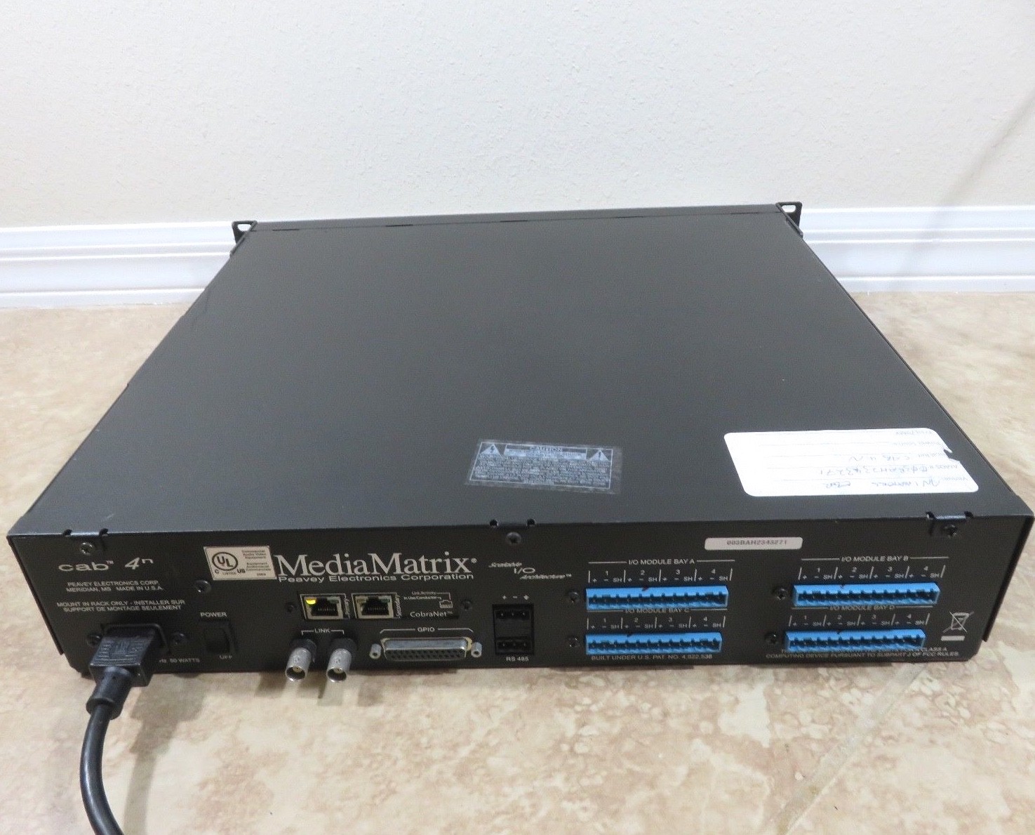 Peavey MediaMatrix Cobranet audioBridge CAB 4N-CM2