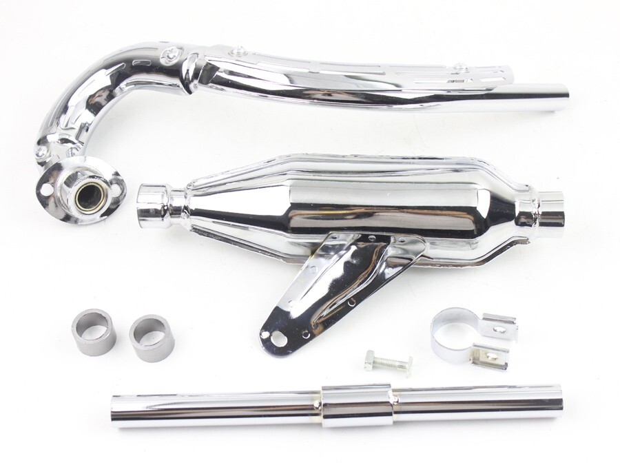 Chrome Iron Exhaust Muffler Pipe For Honda Z50A 1968-1971 Bike 18310-045-671