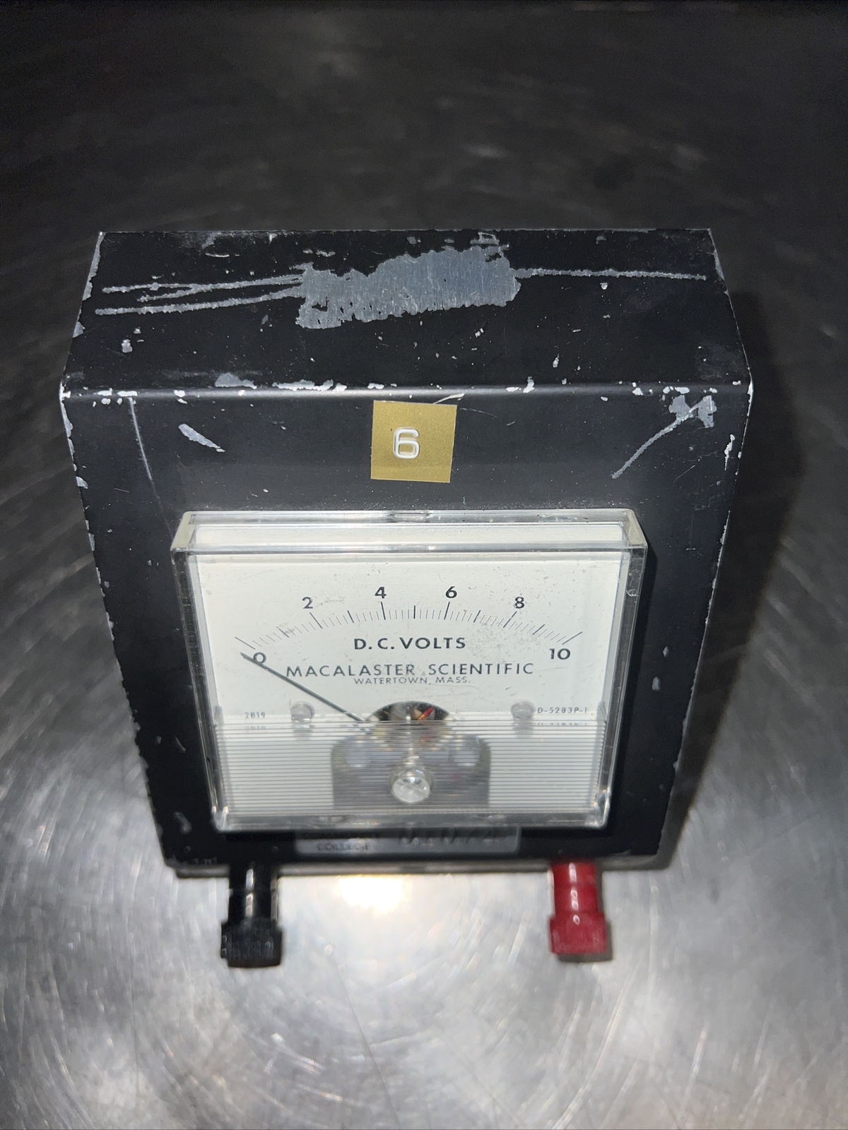 Vintage MACALASTER SCIENTIFIC DC Volts METER D5283P-1