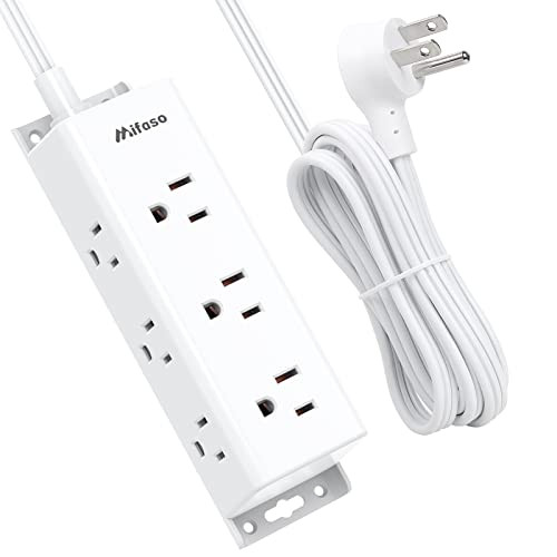 Surge Protector Power Strip - 9 Widely Spaced Multi Outlets, Wall Mount, 3