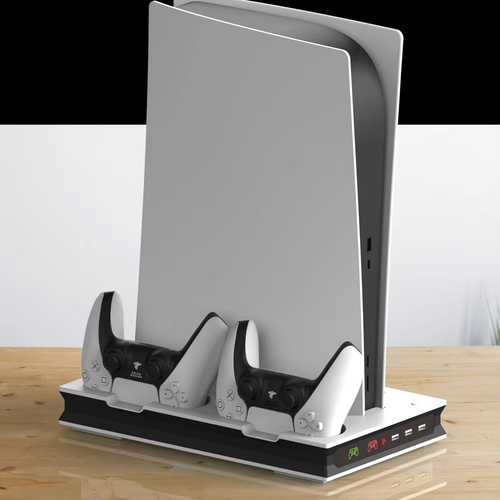 PS5 Cooling Stand With Built-In Dual Controller Charger