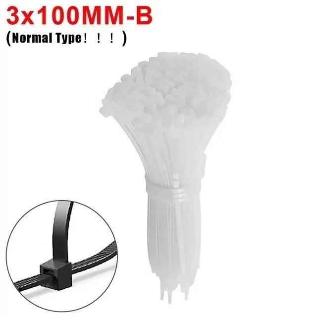 Heavy Duty Nylon Cable Ties with Screw Hole Adjustable Self-Locking Cord Straps