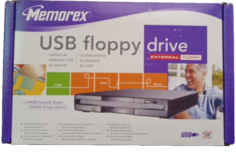Memorex USB 3.5" External Floppy Drive NEW 1.44 MB Double Sided PC/MAC In Box