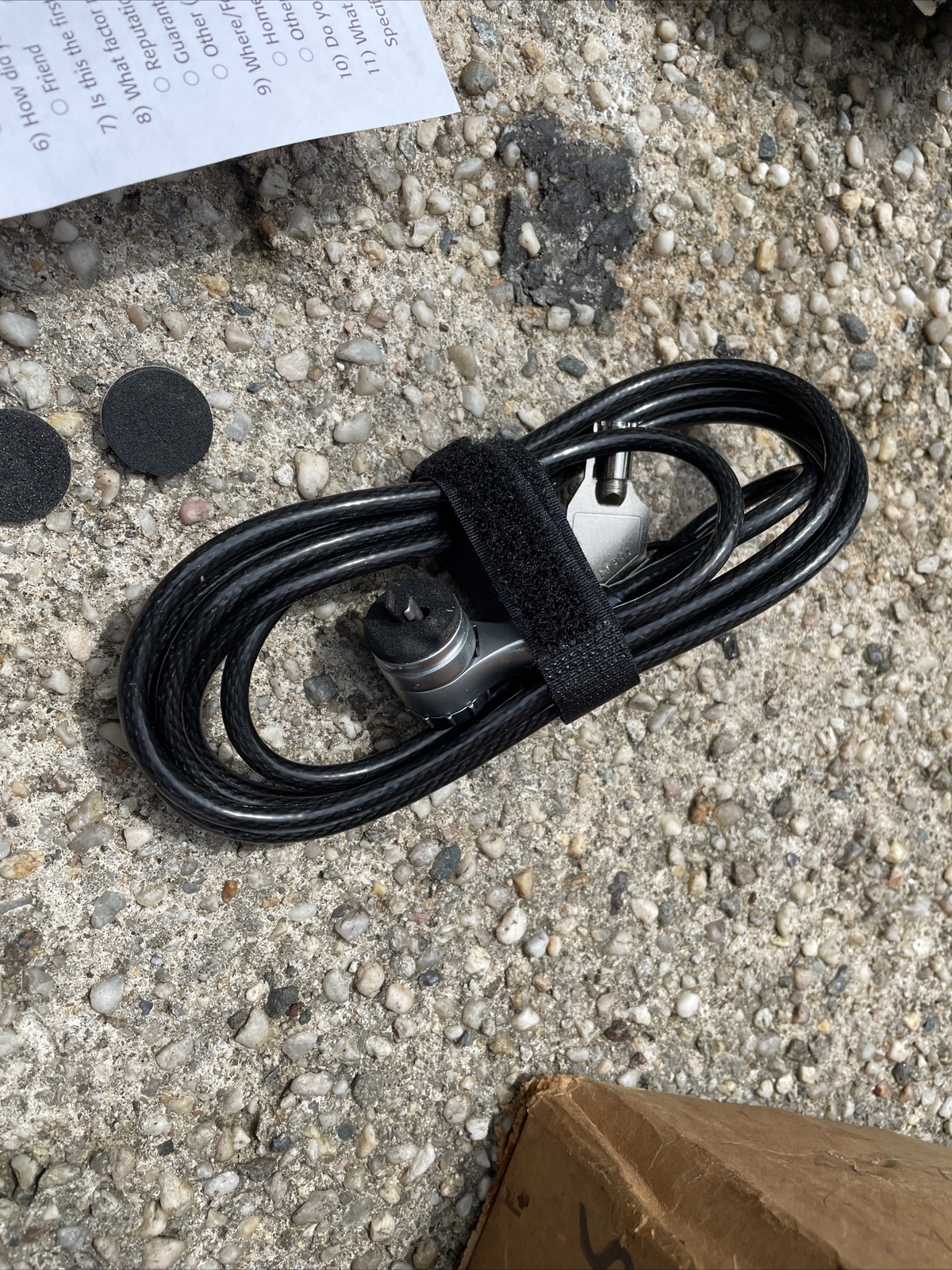Kryptonite 5mm Key Cable Lock Notebook Computer Anti Theft
