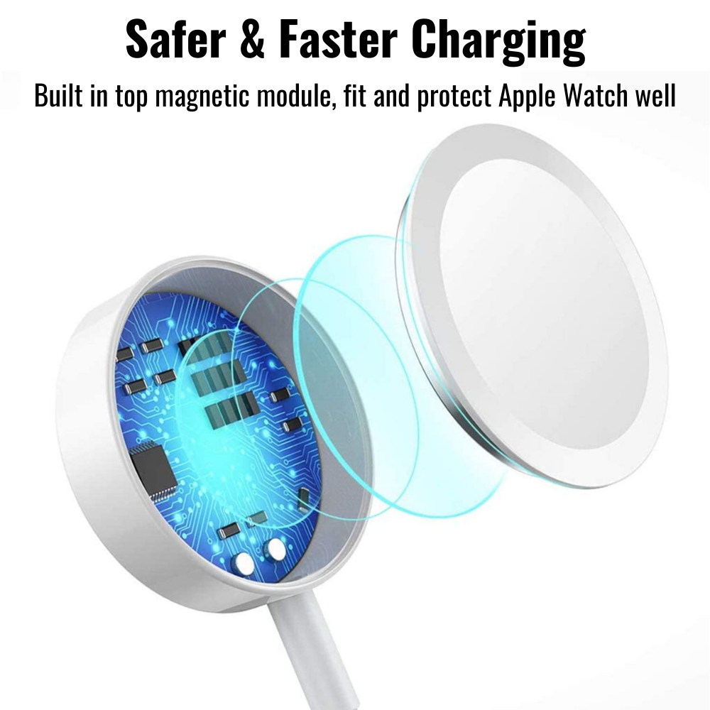 Magnetic 2/3-in-1 Fast Charger Cable USB C Power Adapter For iPhone Apple Watch