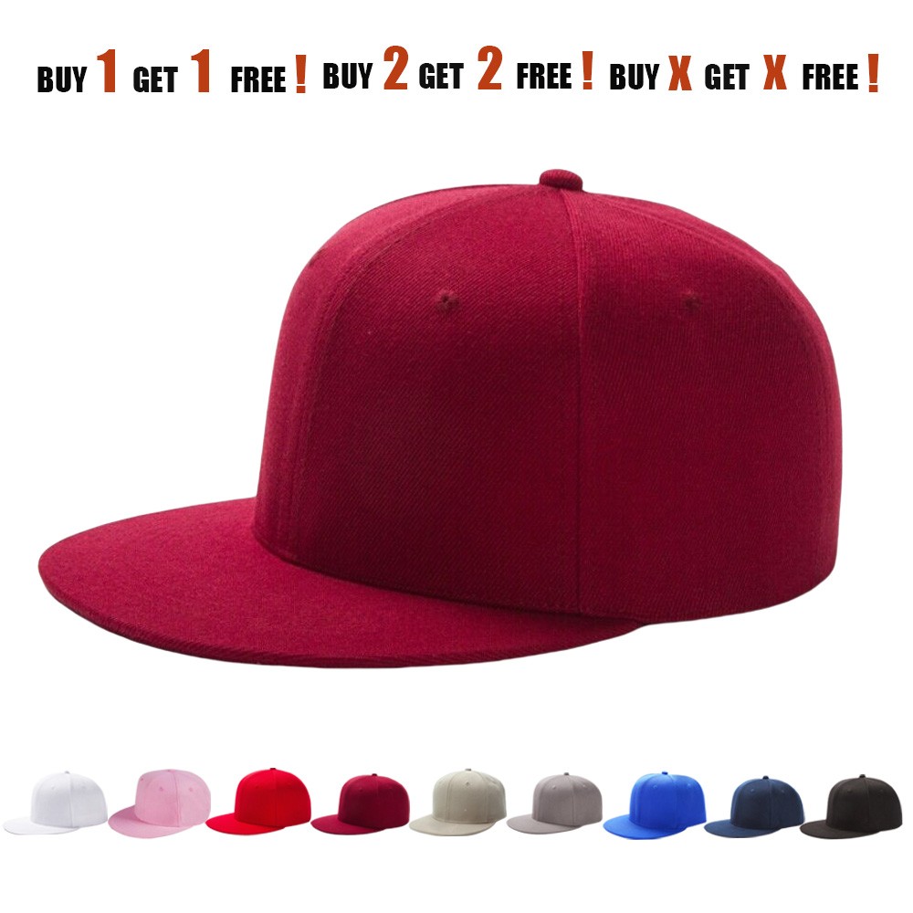 Baseball Cap Adjustable Snapback Hat Blank Hip Hop Flat Trucker Unisex Visor New