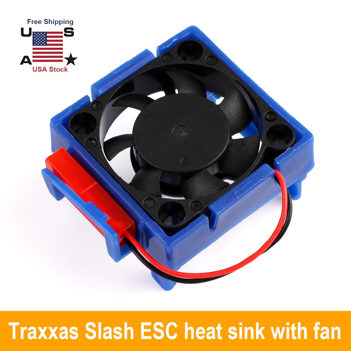ESC Cooling Fan for Temperature Reduction - Easy Clip On Install Fits RC Models