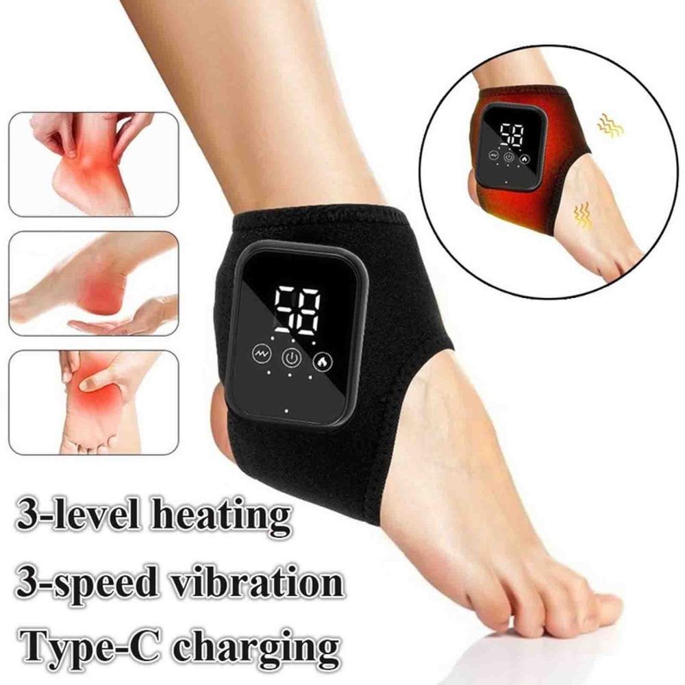 Electric Foot Ankle Massager for Pain Relief  3-gear Heating Vibration Massage