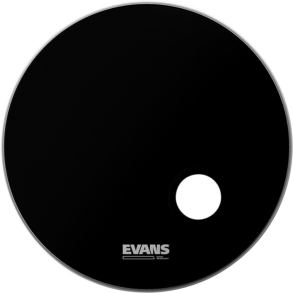 Evans EMAD Resonant Bass Drum Head Black 18 in.