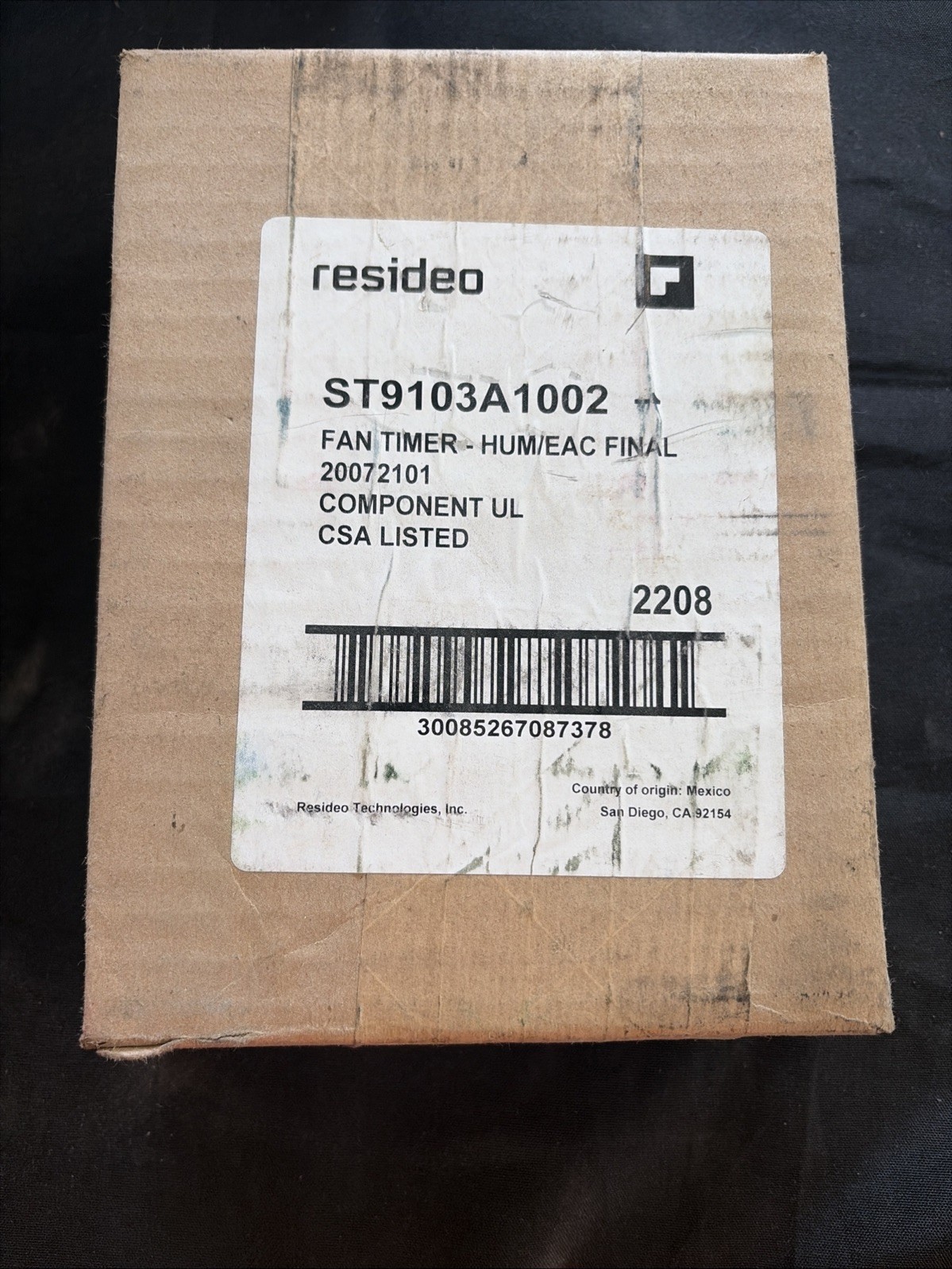 Honeywell (Resideo) Fan Control Circuit Board ST9103A1002  ST9103A 1002 Furnace