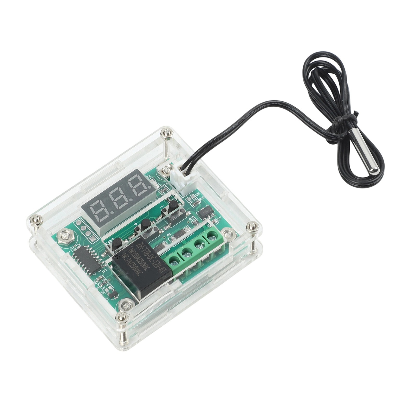 DC 12V Thermostat Temperature Controller Switch Board Digital Display 10A Relay