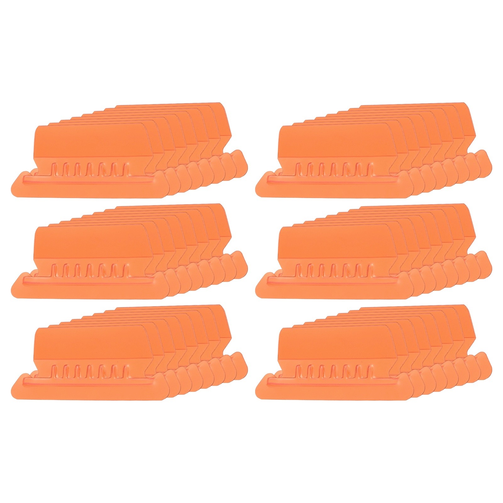 3" File Folder Labels, 48pcs File Folder Tabs with Inserts Labels, Orange Slot