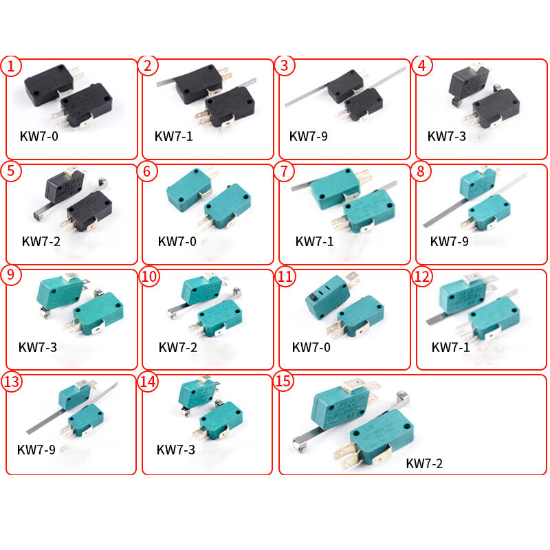 Micro Limit Switch SPDT Microswitch Roller Lever Arm Actuator 4.8mm 6.3mm Pin