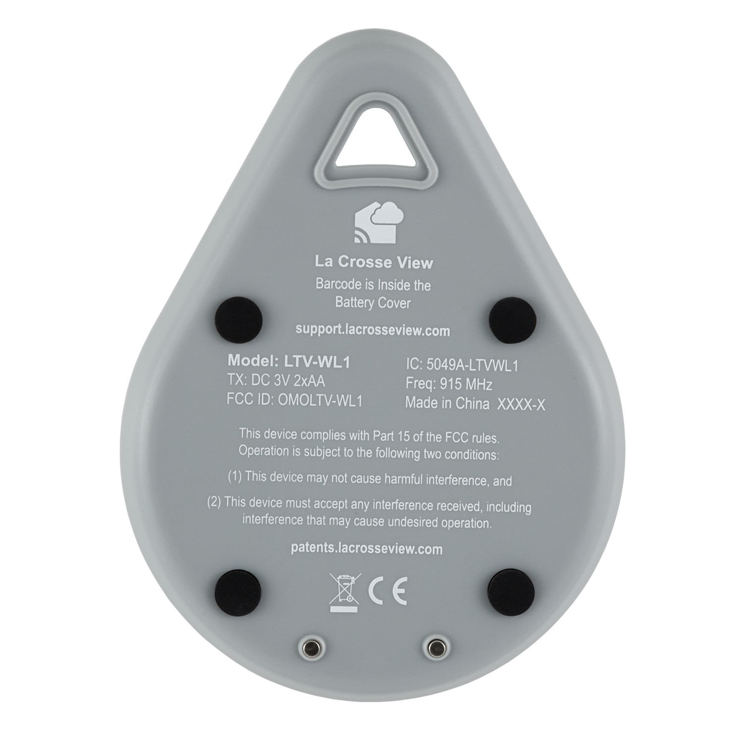 LTV-WL1 La Crosse Technology View - Connected Water Leak & Temperature Sensor