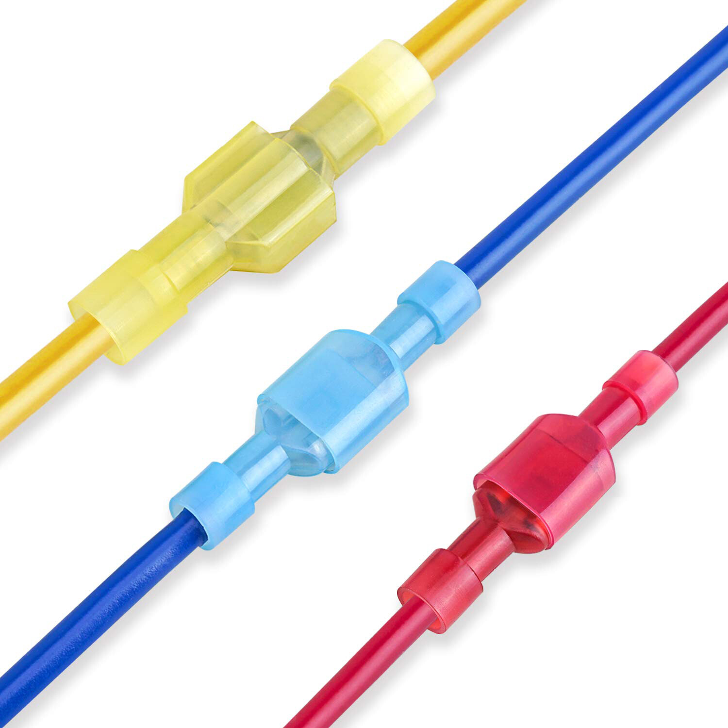 240/60pcs T-Taps Wire Connectors Quick Splice Terminals Insulated Crimp Cable